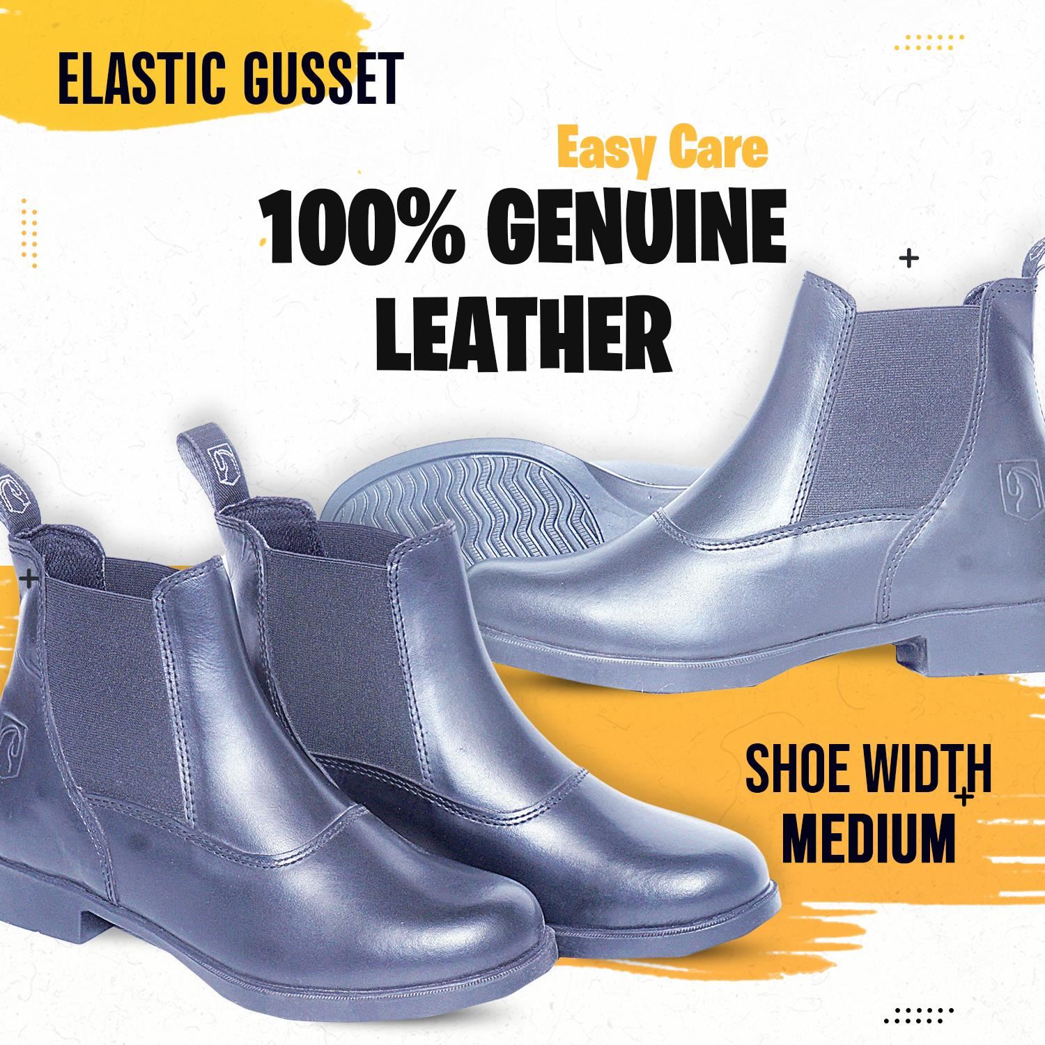Stiefel Leder Jodhpur klassisch Reiten Damen am Ziehen Damen schwarz braun - Bild 4 von 9