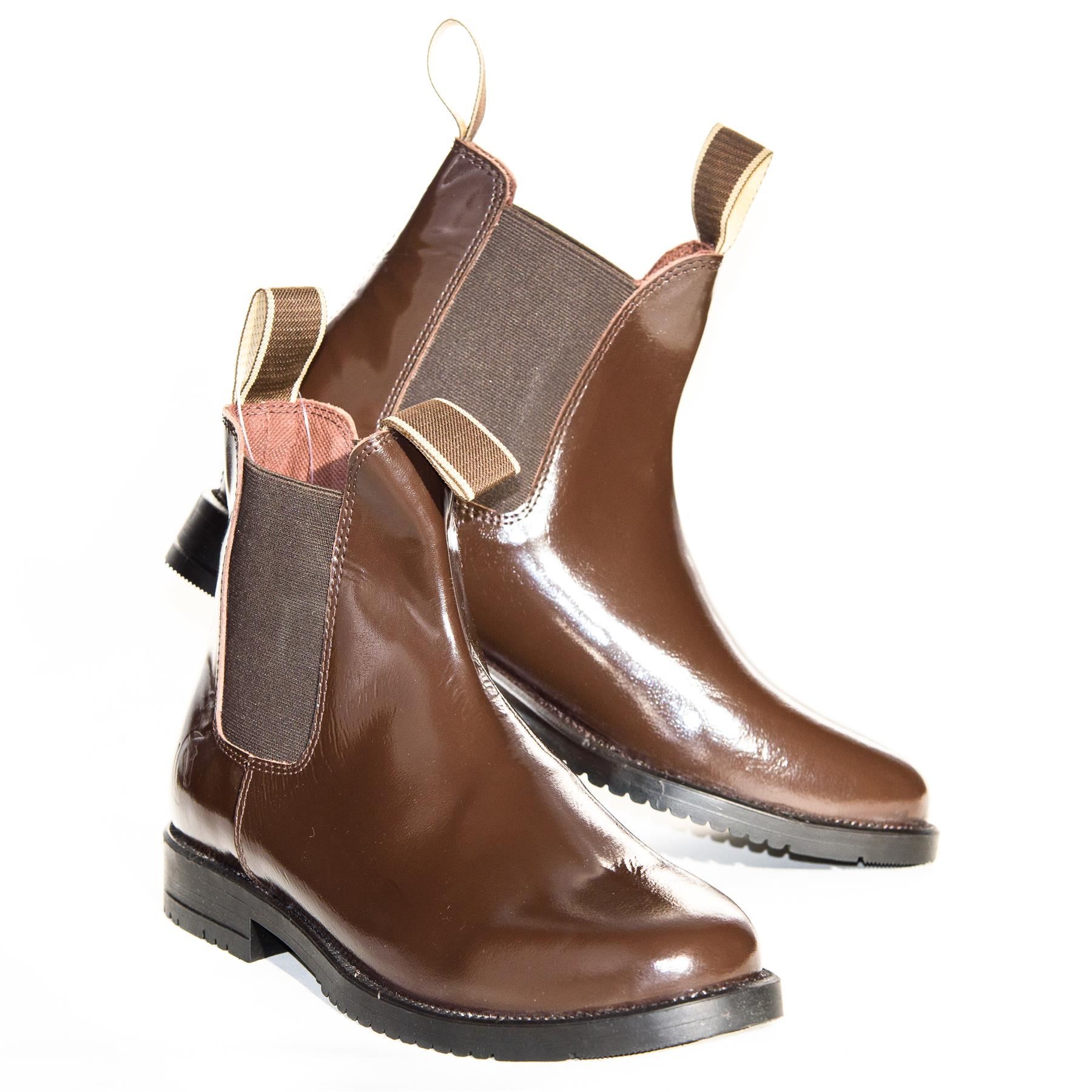 Jodhpurs Adults Childs Horse Boots Leather Riding Black Brown Childs 13 - UK 10 - Picture 19 of 28
