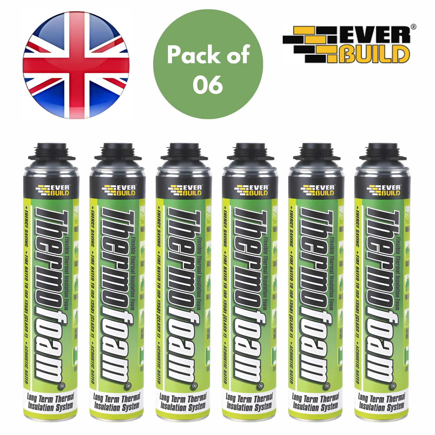 Everbuild ThermoFoam Langzeit Wärmedämmschaum für Lücken & Dichtungen - 750ml - Bild 6 von 7