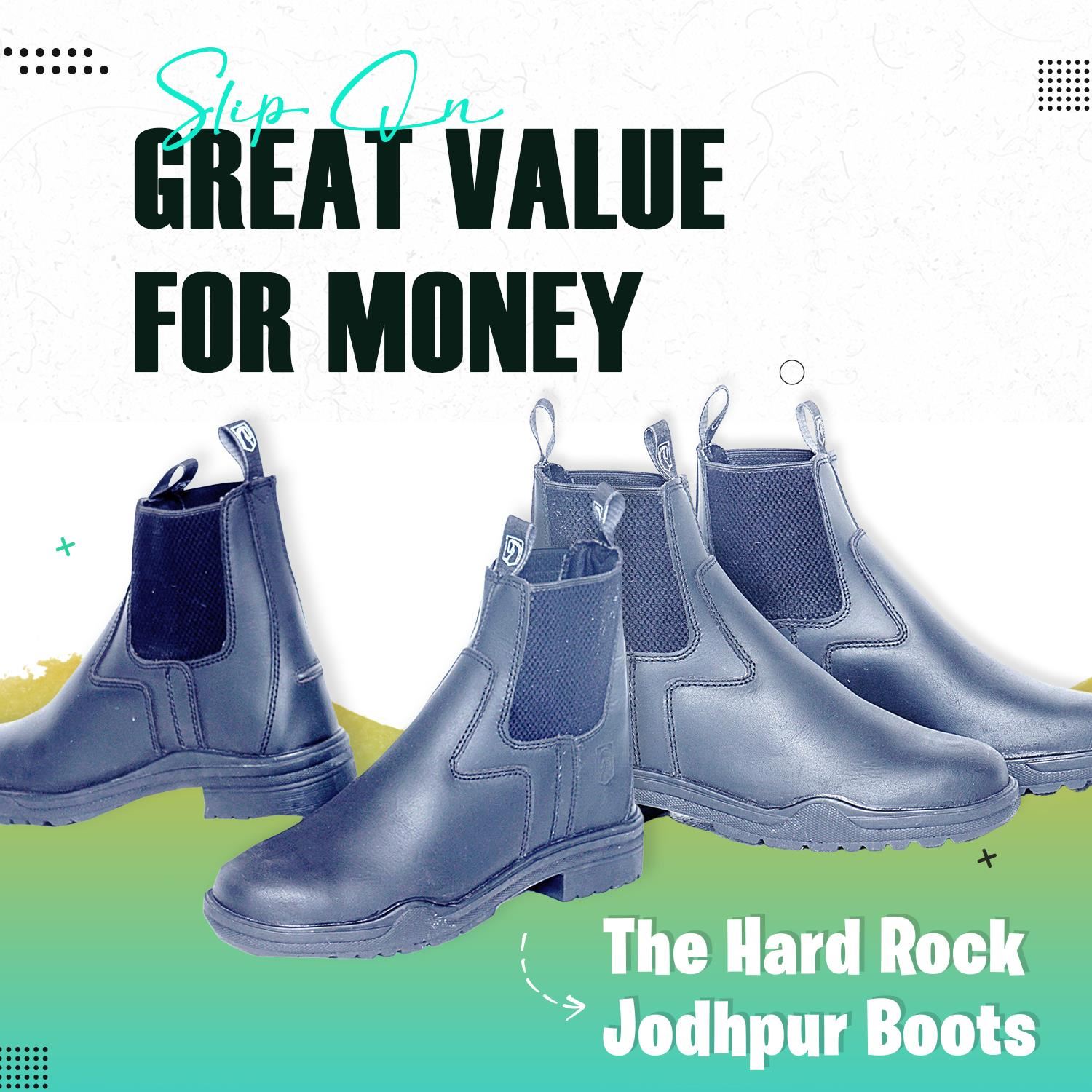 Steel Toe Jodhpur Leather Black Brown Boots Adults Childs Horse Riding Yard 3-13 - Picture 8 of 13