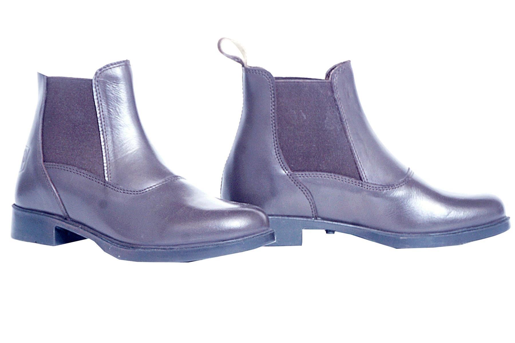Stiefel Leder Jodhpur klassisch Reiten Damen am Ziehen Damen schwarz braun - Bild 6 von 9