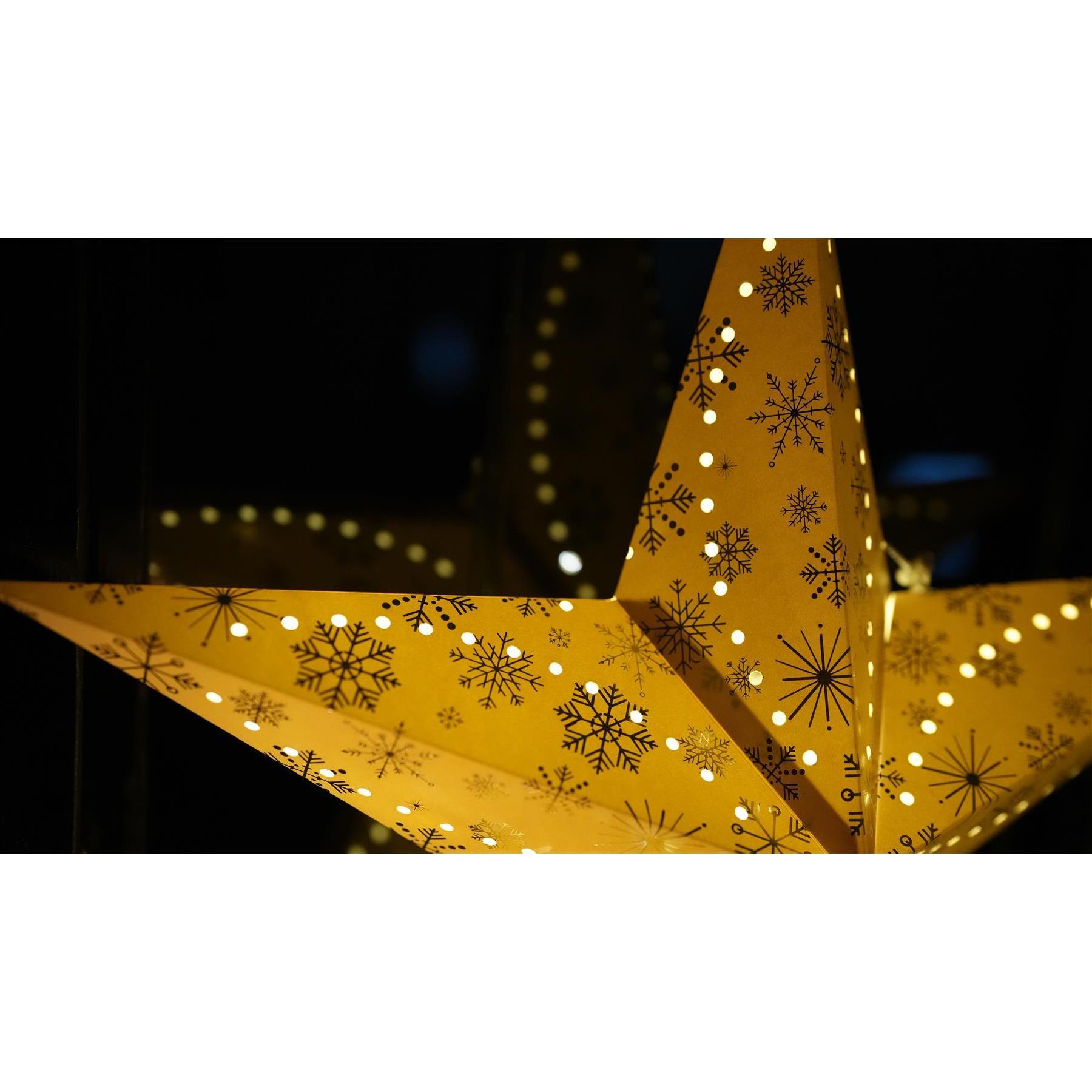 Decorative Festive Paper Star Hanging Christmas Lantern Xmas Lights Large LED - Picture 60 of 70