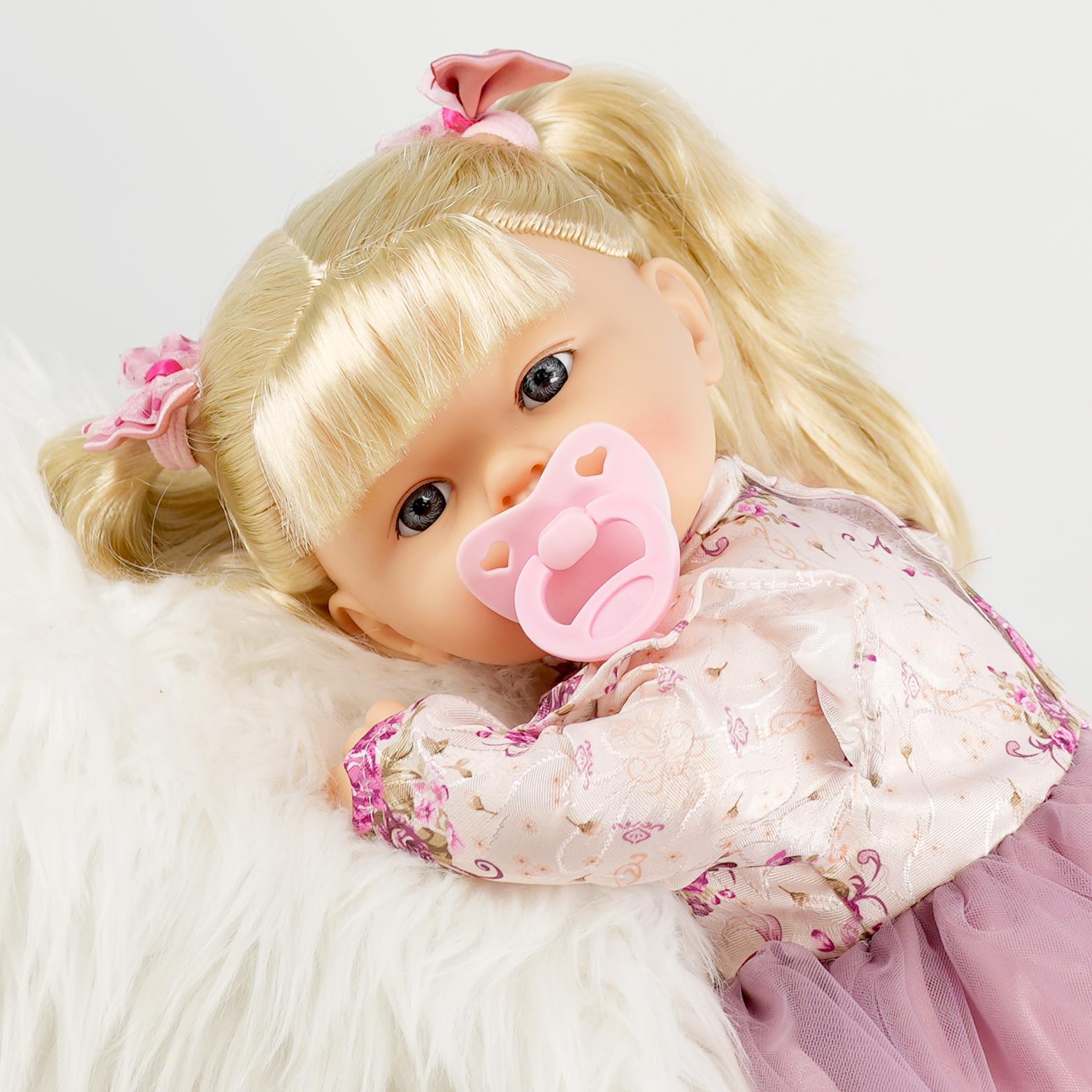 18" Baby Dolls Girls Pink Clothes Soft Body Sounds Styling Hair Dummy BiBi Doll - Picture 19 of 21