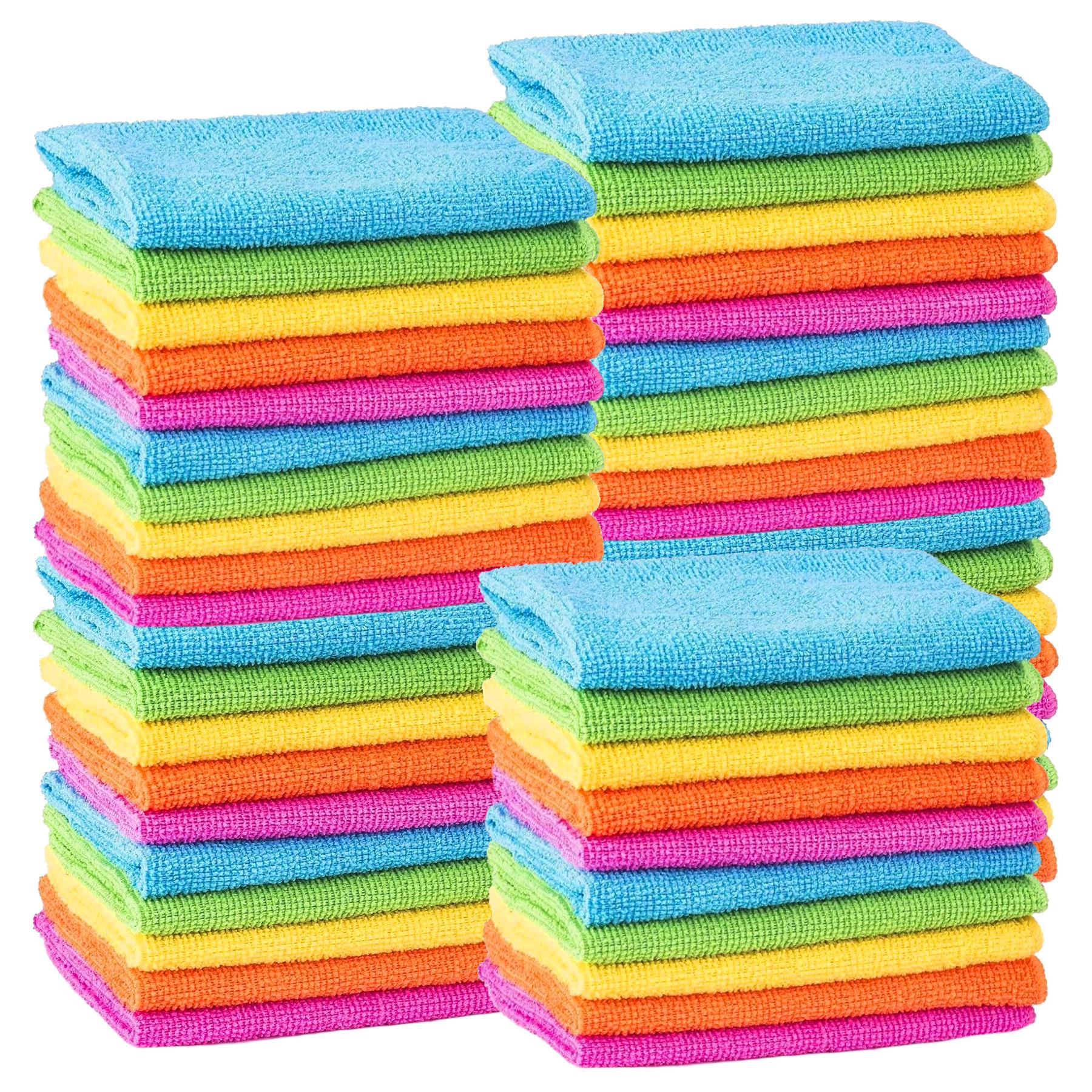 Microfibre Cleaning Cloths Towels Rags Dusters Car Bathroom Polish Dish Drying - Picture 31 of 36