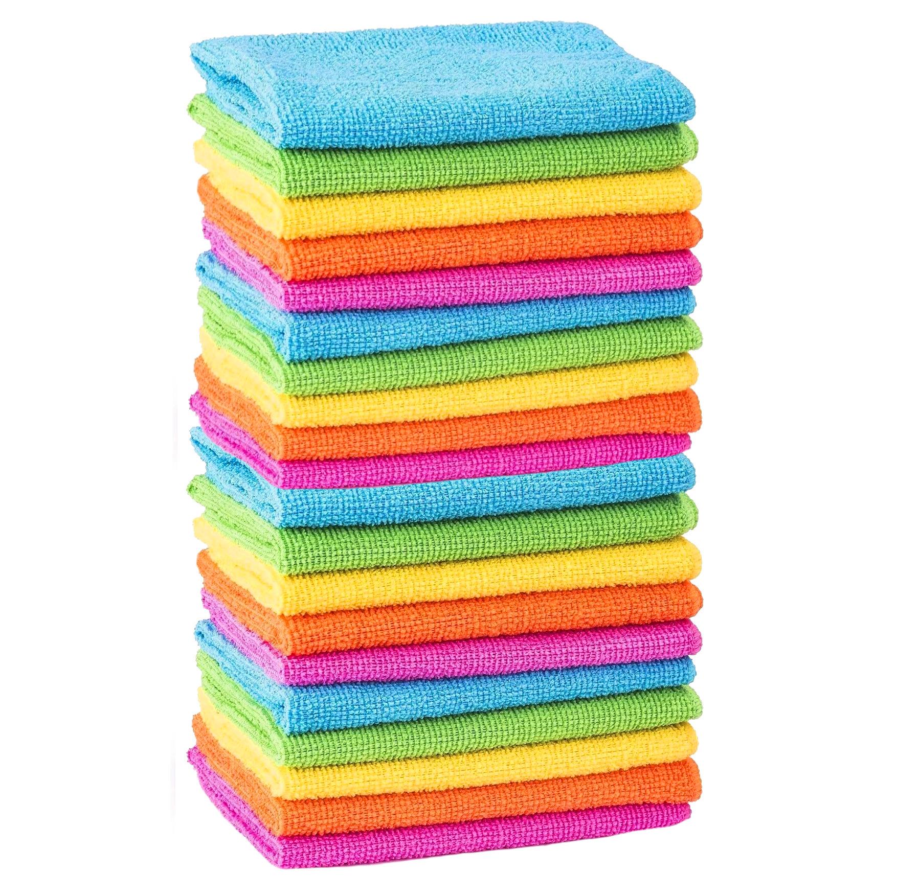 Microfibre Cleaning Cloths Towels Rags Dusters Car Bathroom Polish Dish Drying - Picture 13 of 36