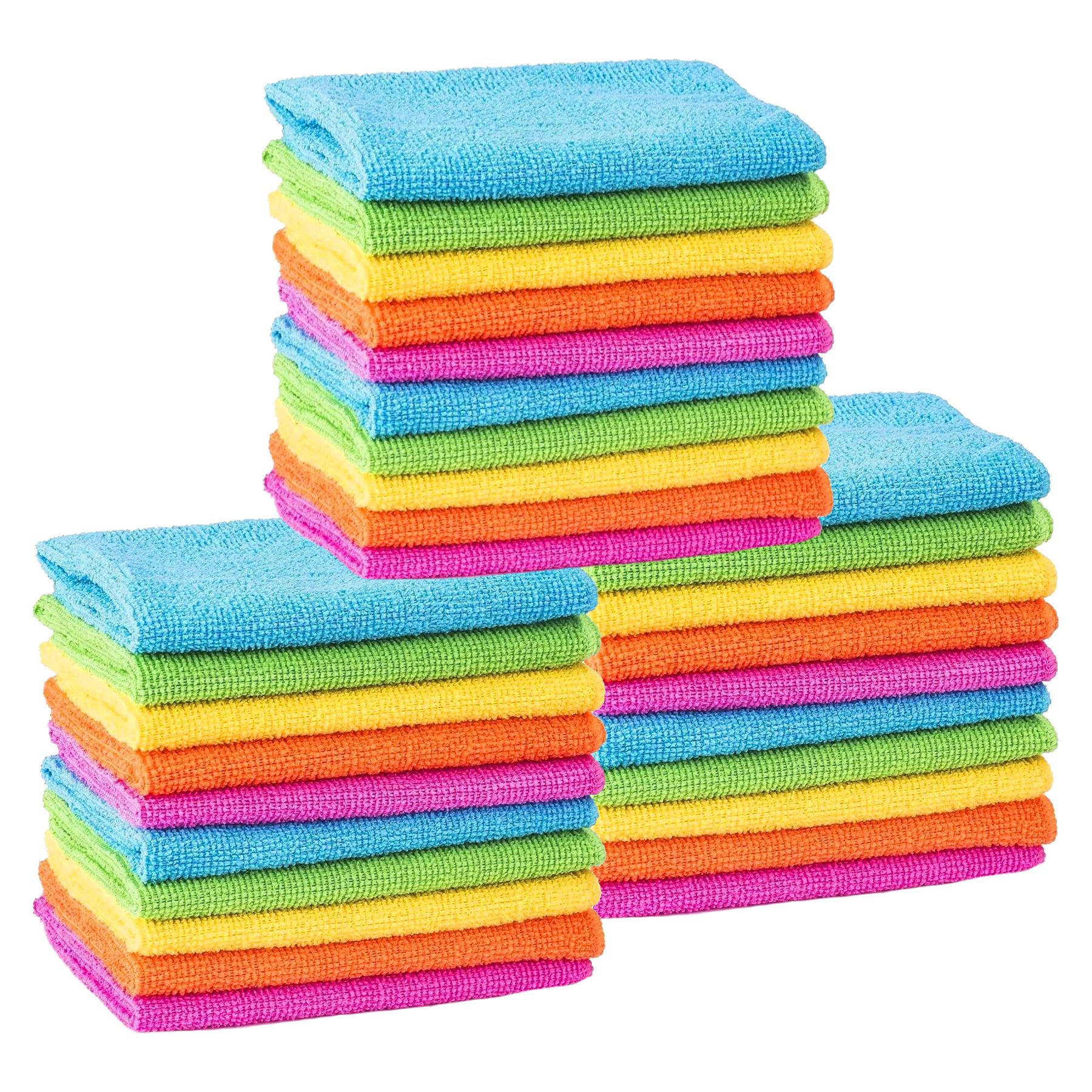 Microfibre Cleaning Cloths Towels Rags Dusters Car Bathroom Polish Dish Drying - Picture 19 of 36
