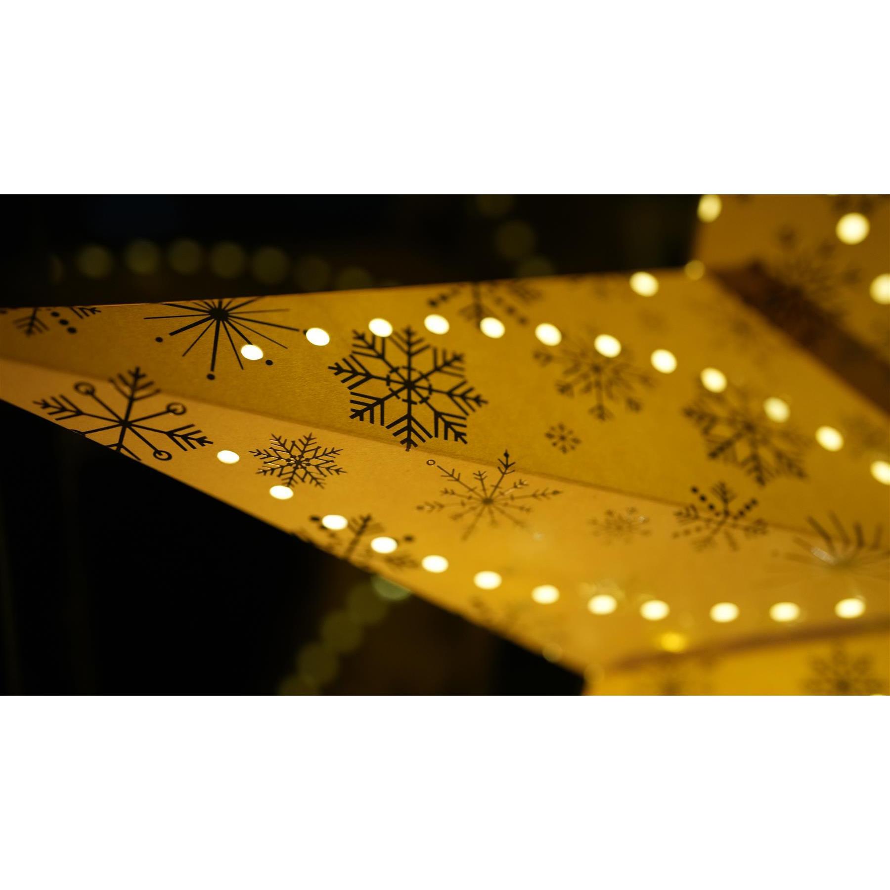 Decorative Festive Paper Star Hanging Christmas Lantern Xmas Lights Large LED - Picture 59 of 70