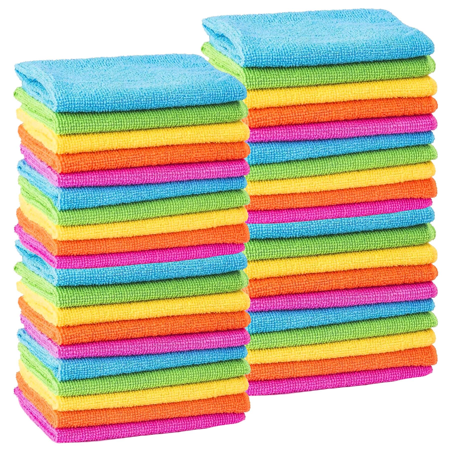Microfibre Cleaning Cloths Towels Rags Dusters Car Bathroom Polish Dish Drying - Picture 25 of 36