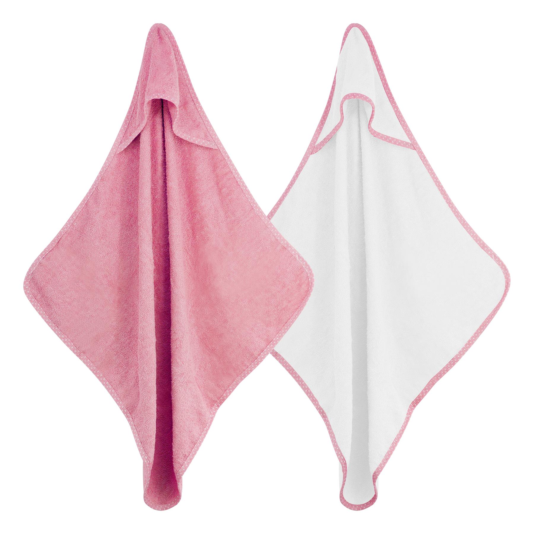 2 x Baby Towels Hooded Bath Wrap 100% Cotton Baby Shower Gifts Boy Girl - Picture 20 of 30