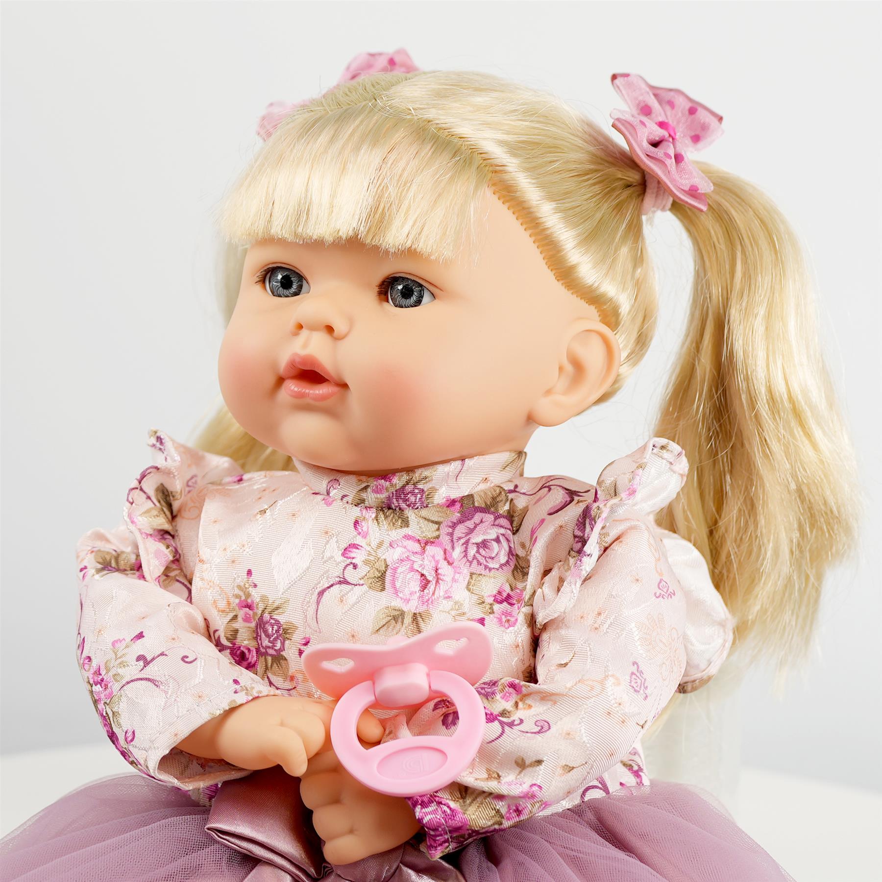 18" Baby Dolls Girls Pink Clothes Soft Body Sounds Styling Hair Dummy BiBi Doll - Picture 16 of 21