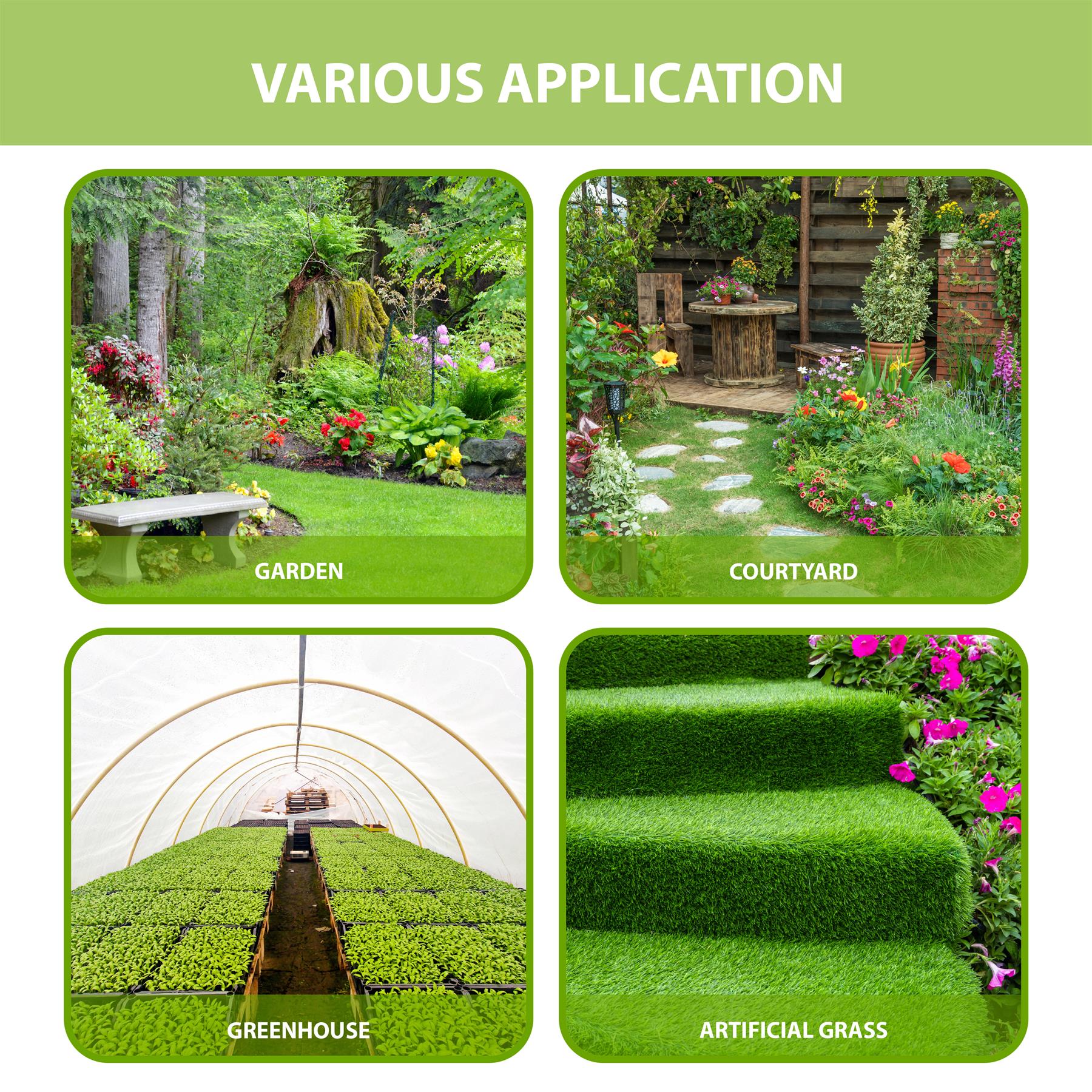 Non-Woven Weed Control Fabrics 1.5x7m Ground Landscape Garden Membrane - Produktbild 5