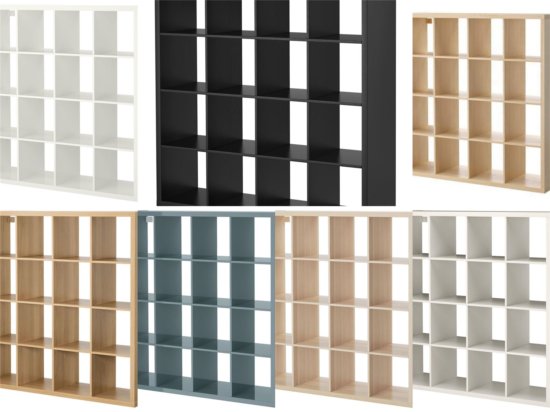 Ikea Kallax 16 Cube Storage Bookcase Square Shelving Unit Various Colours eBay