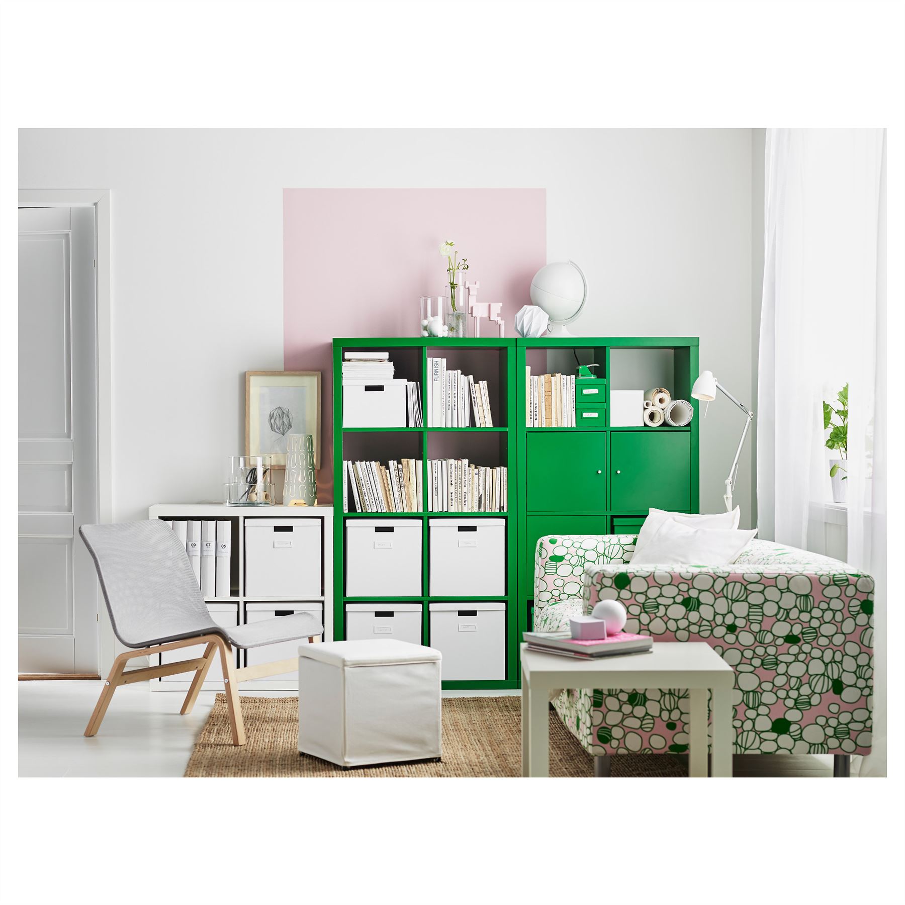 Ikea Kallax 8 Cube Storage Bookcase Rectangle Shelving Unit Various