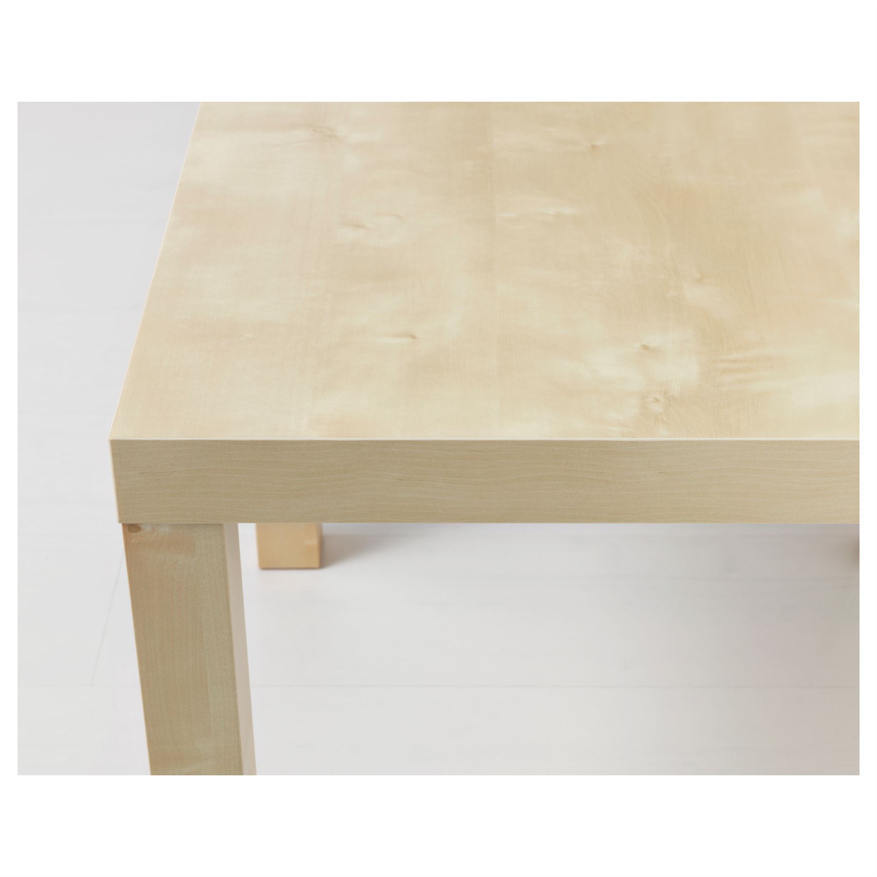 Details About Ikea Lack Side Table 55cm Square Small Coffee Birch Effect