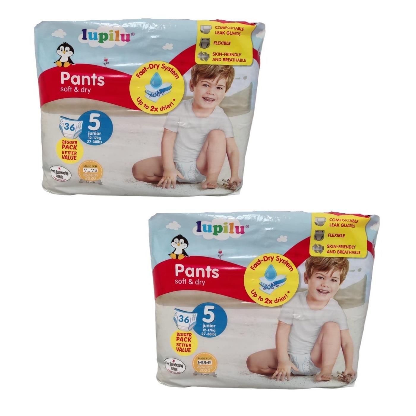 Pantaloni pannolini Lupilu tutte le taglie midi, maxi, junior, XL - pannolini stile pull-up - Foto 7 di 10