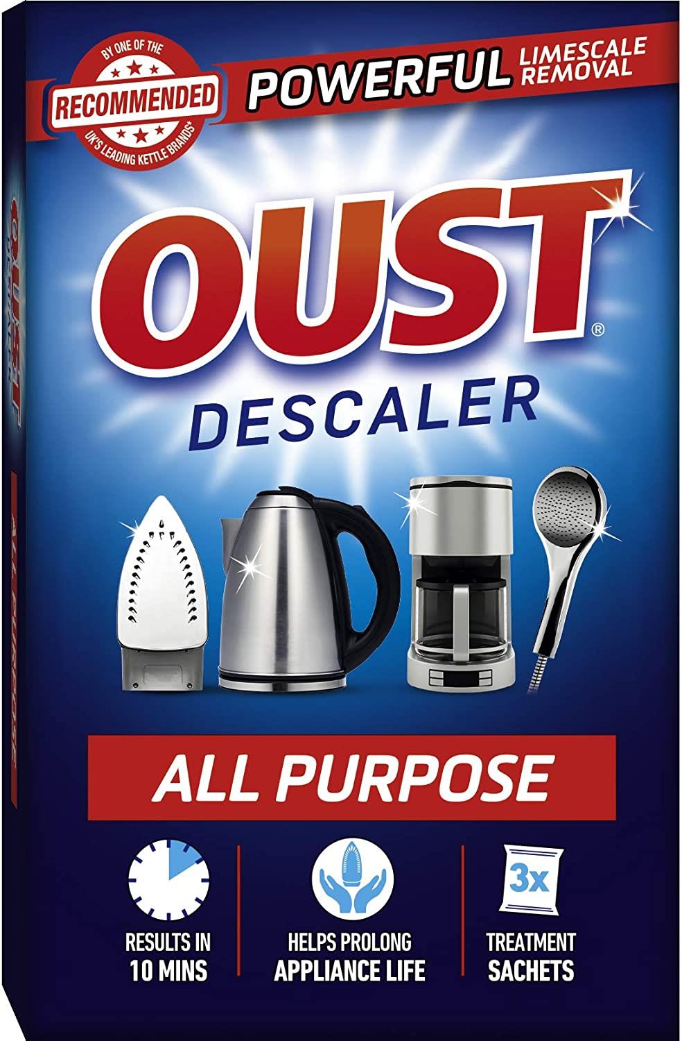 Oust ALL PURPOSE DESCALER Kettles Irons Coffee Machines ...