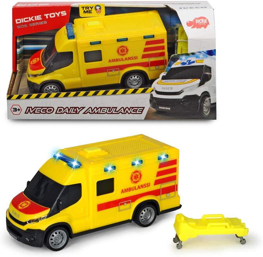 yellow ambulance toy