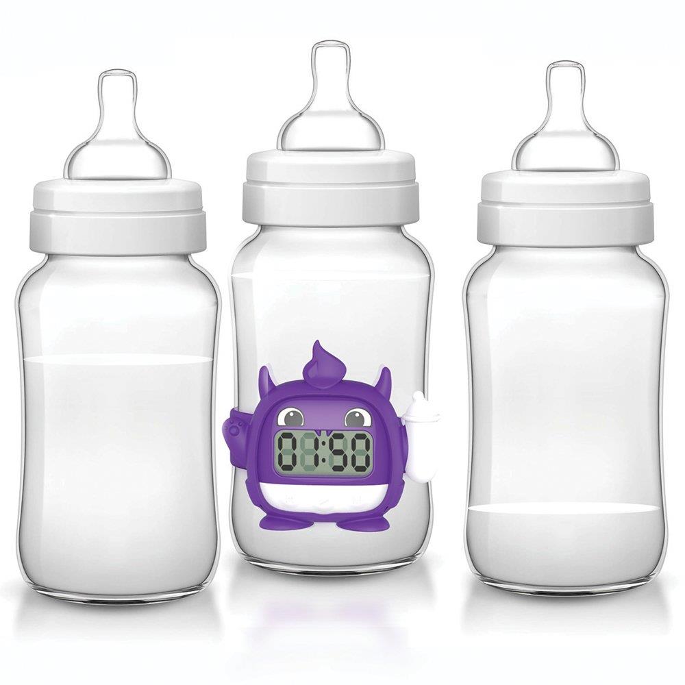 Milk Monster Baby Milk Timer Thermometer Glow In The Dark - Picture 16 of 17