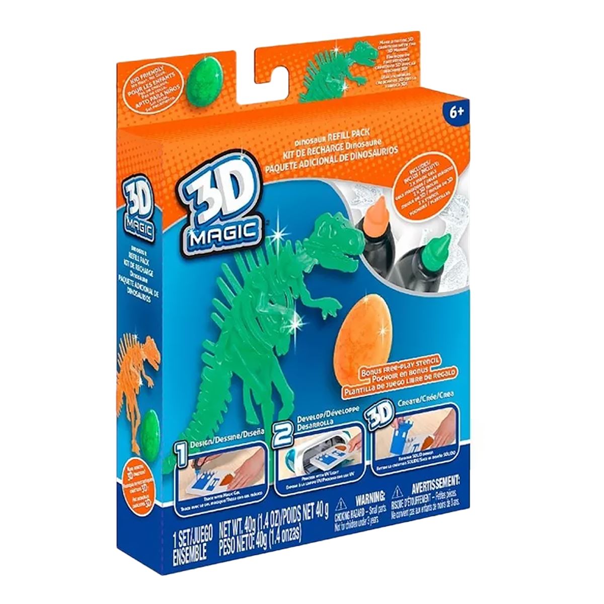 Molds /& Stencils Tech4Kids 3D Magic Building Activity Pack Includes Gels