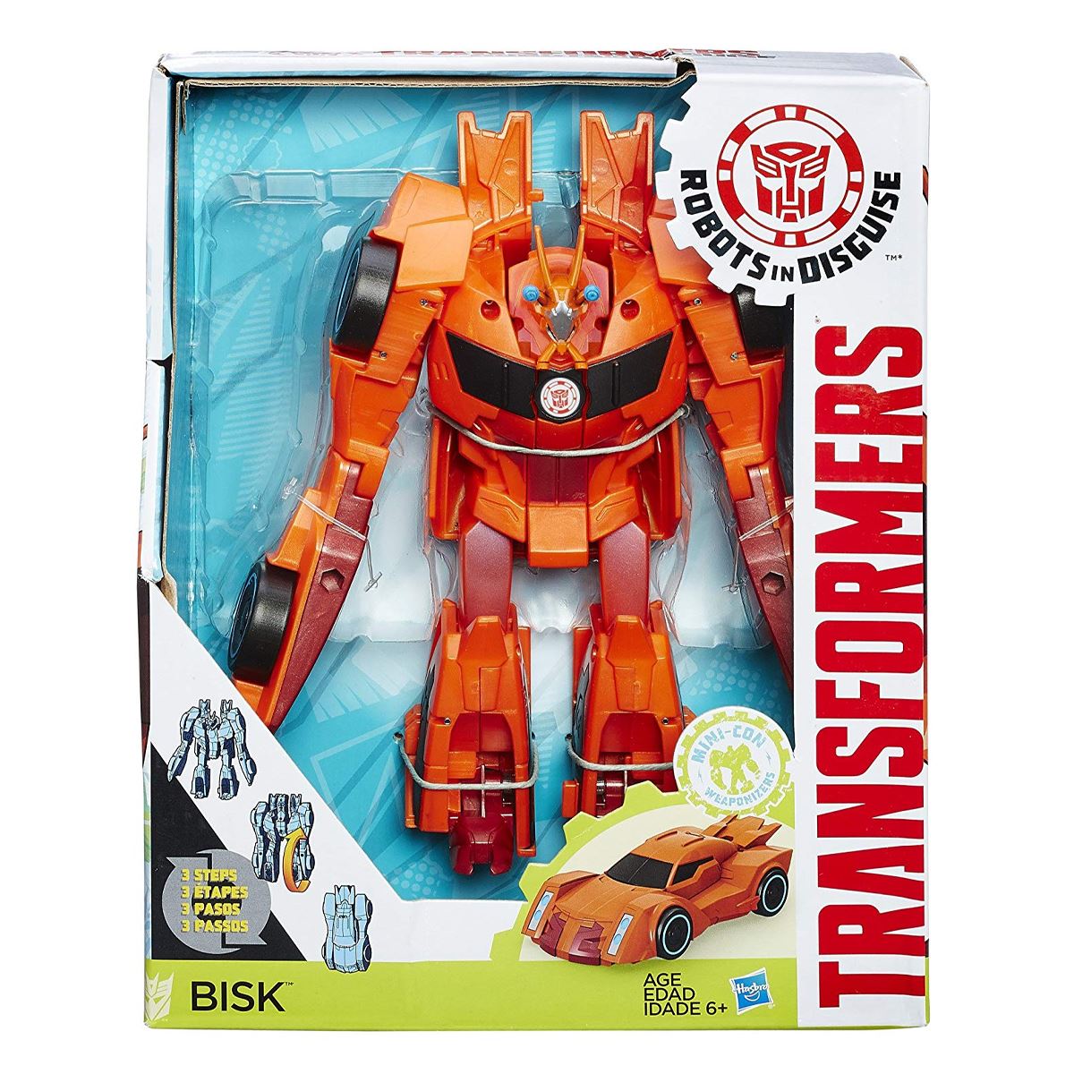 New Transformers Robots in Disguise 3-Step Bumblebee ou Bisk figure OFFICIEL