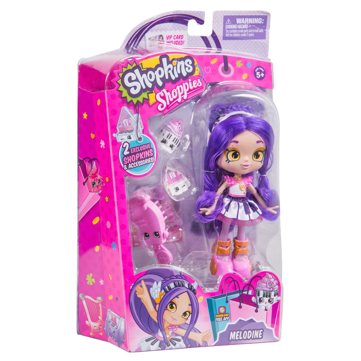 NUOVI Shopkins shoppies Stagione 3 Melodine Pippa Melone o friya il semolino Bambola Ufficiale