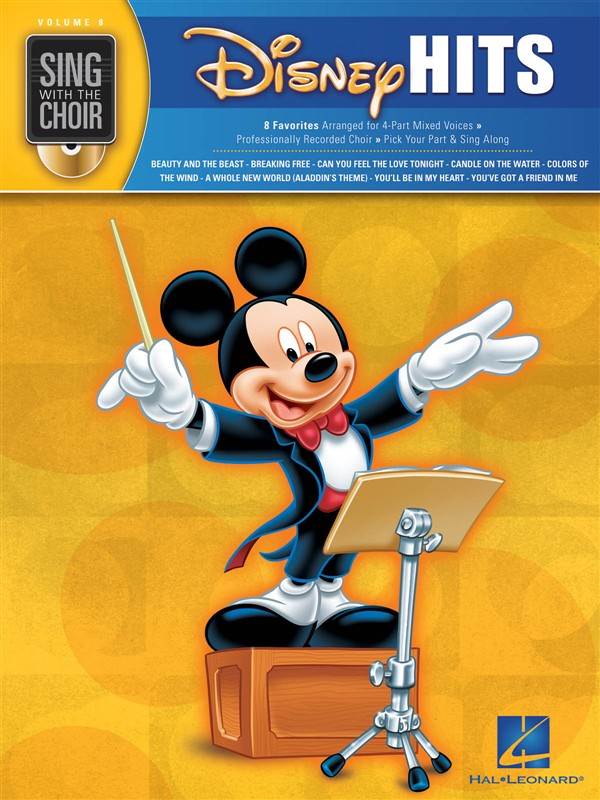 Disney Hits Book and CD SATB Walt Disney