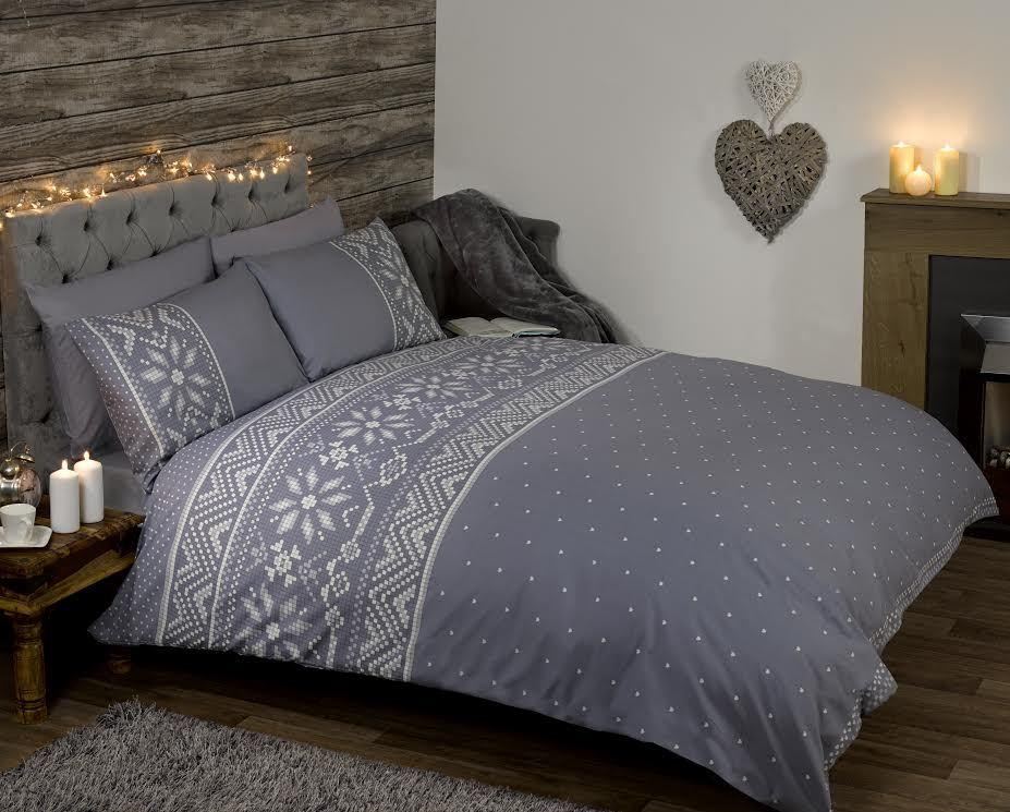 Nordic Seasonal Winter Bedding Scandinavian Christmas Theme Cosy Duvet