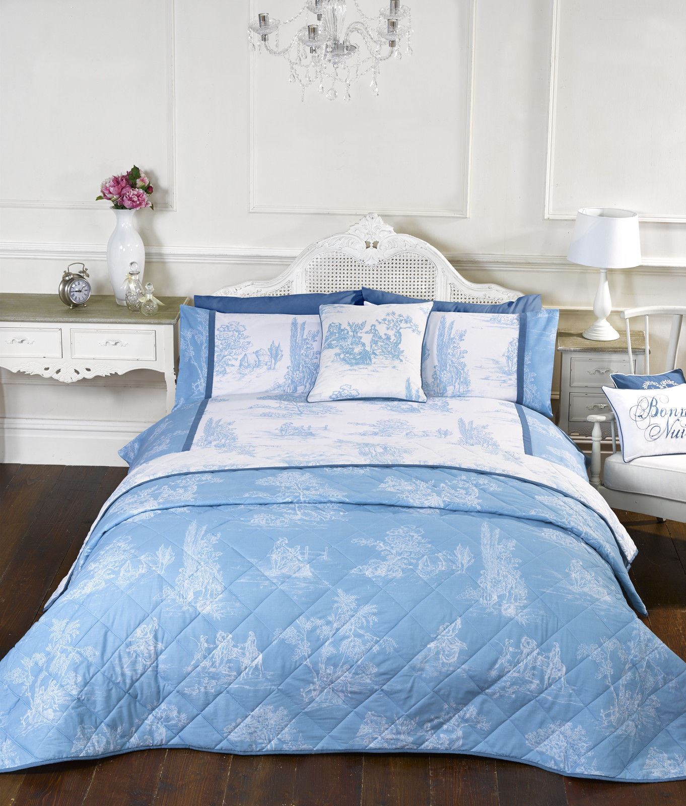 French Country Toile Camargue Duvet Cover Bedding Range Single Double King