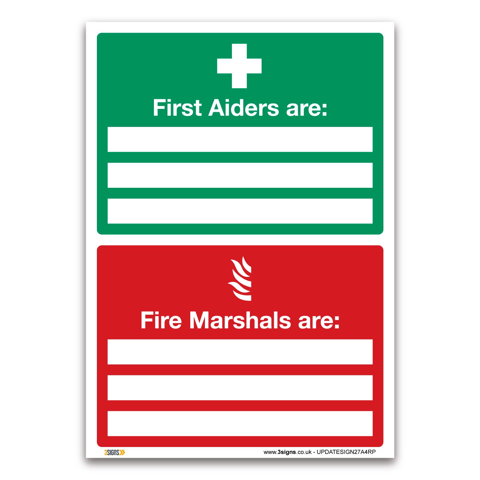 1mm Rigid Plastic Update Sign First Aid Emergency Safety First Aiders Are 1mm Rigid Plastic Update Sign First Aid Emergency Safety First Aiders Are