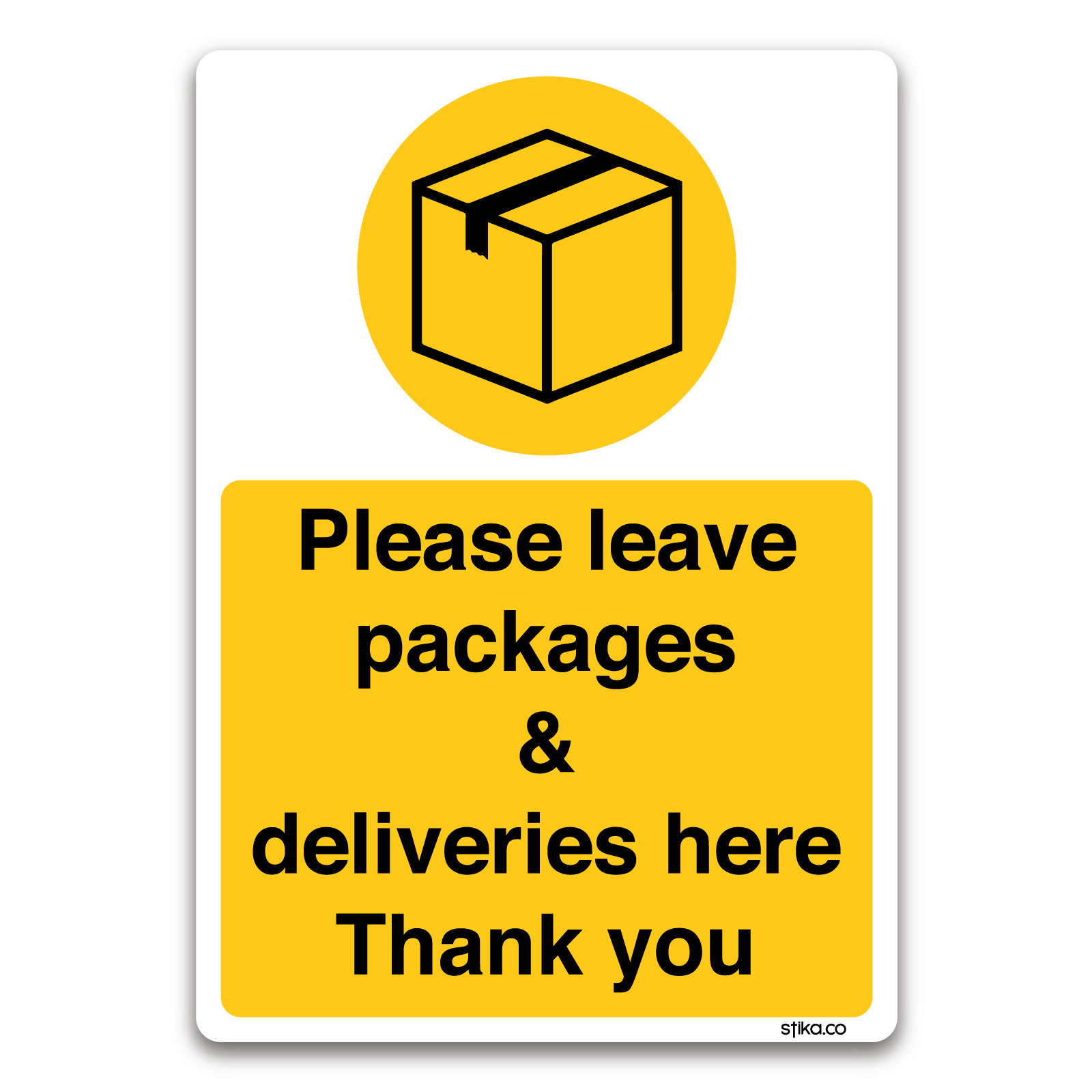 Please leave all deliveries here Sign, Couriers, Delivery Door Sticker notice eBay