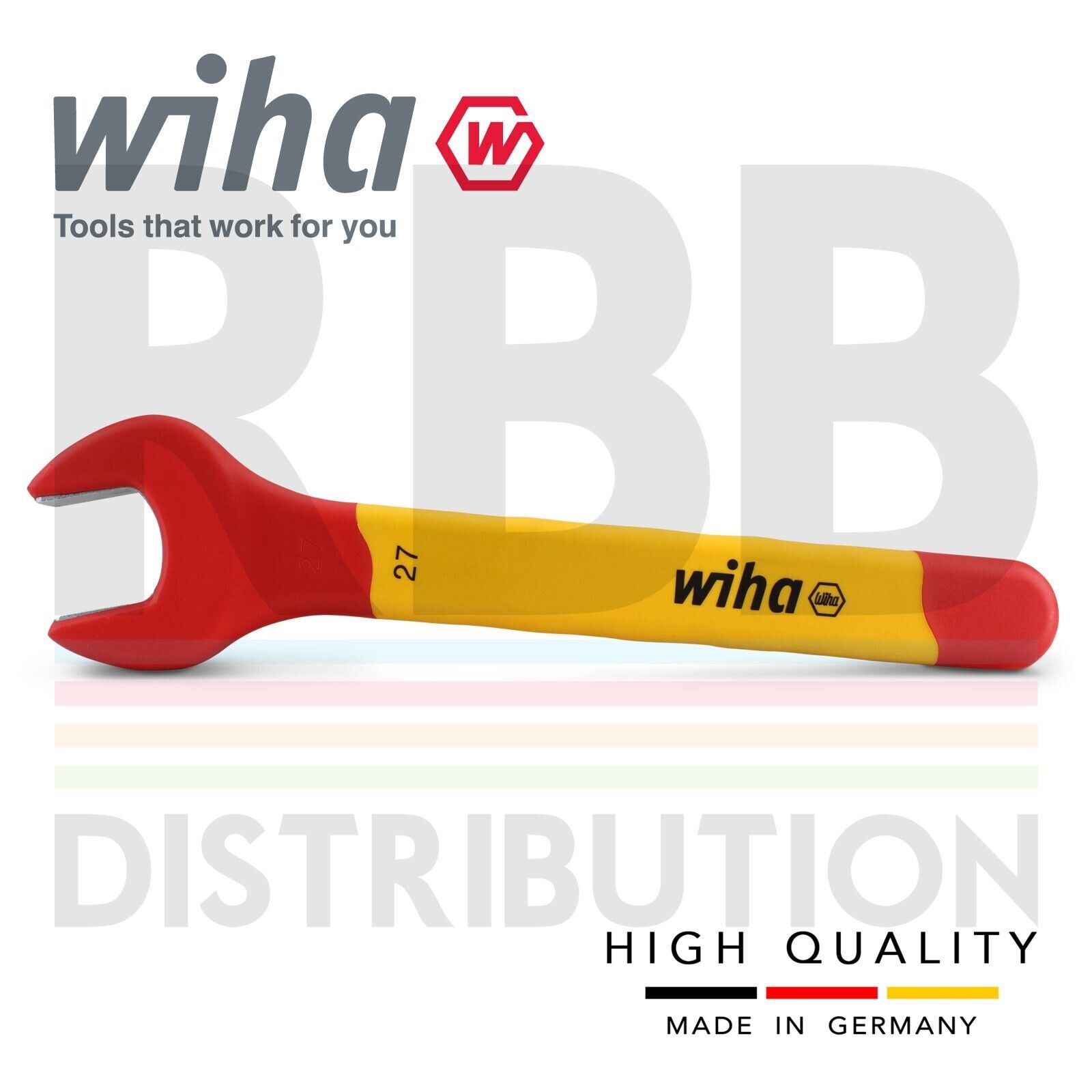 Wiha Spanner Wrench Insulated Single Open End VDE Electrician Hex 6mm to 32mm - Picture 19 of 21