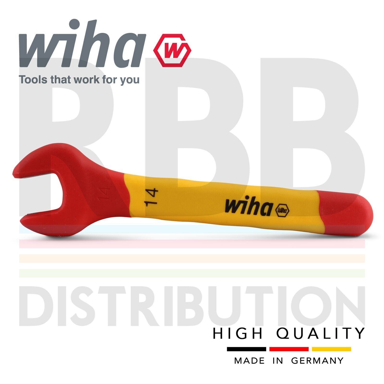 Wiha Spanner Wrench Insulated Single Open End VDE Electrician Hex 6mm to 32mm - Picture 11 of 21