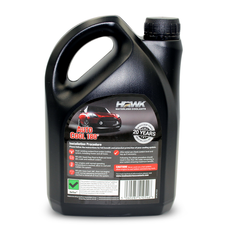 Hawk Auto Cool 180 Waterless Engine Coolant Antifreeze Modern Automatic Cars
