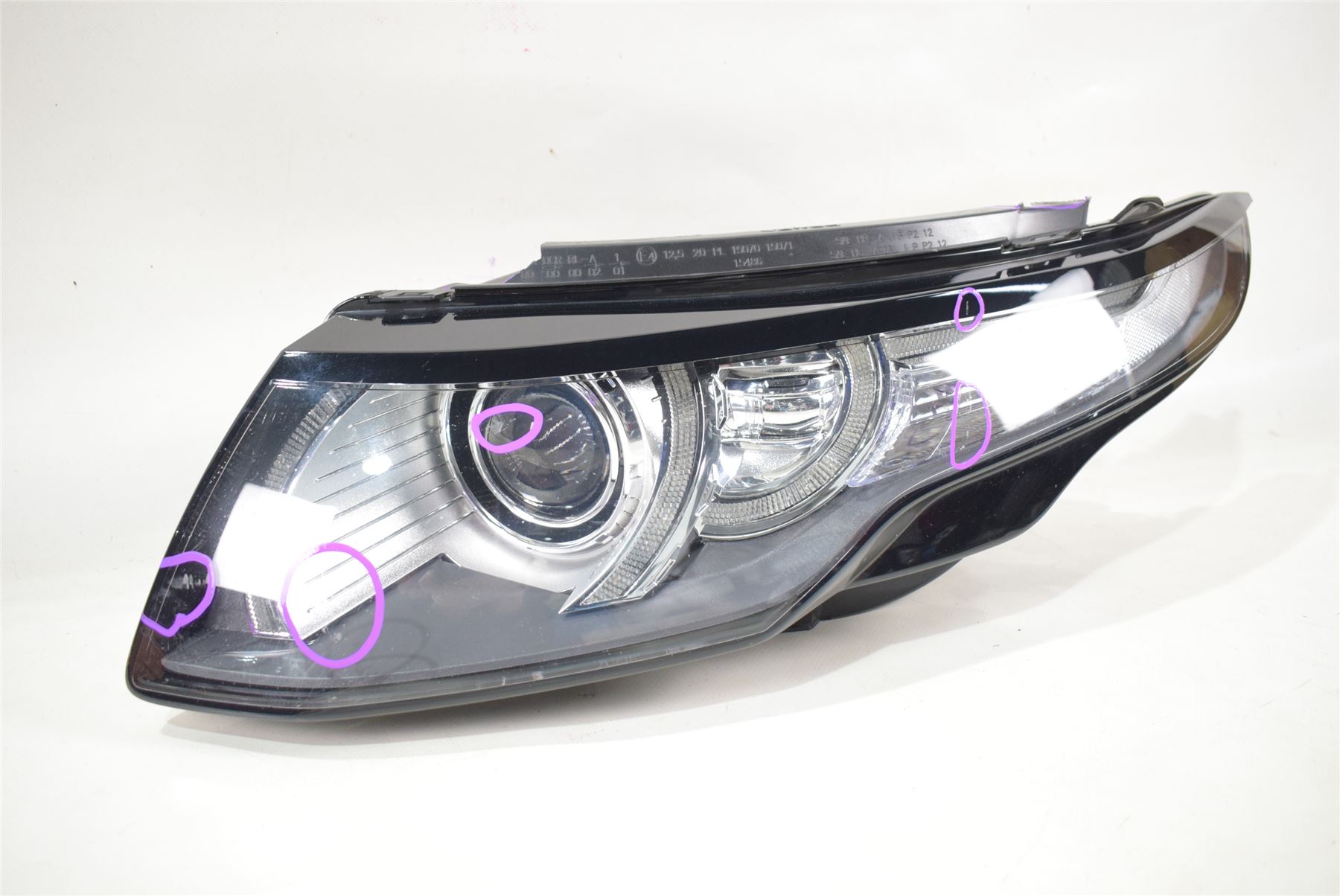 RANGE ROVER EVOQUE LEFT XENON HEADLIGHT HEADLAMP P/N BJ3213W030DE RHD