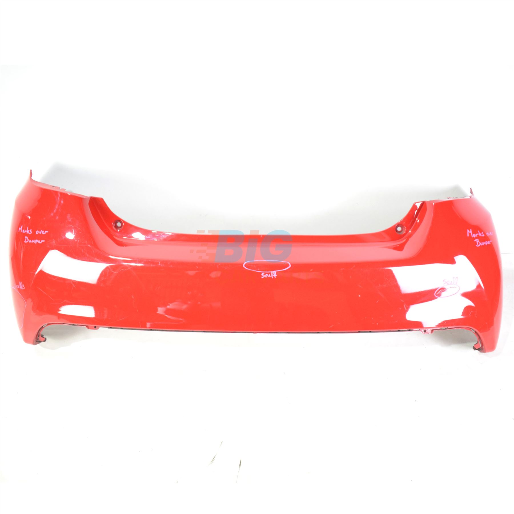 GENUINE TOYOTA YARIS REAR BUMPER in RED 20142017 p/n 521590D520