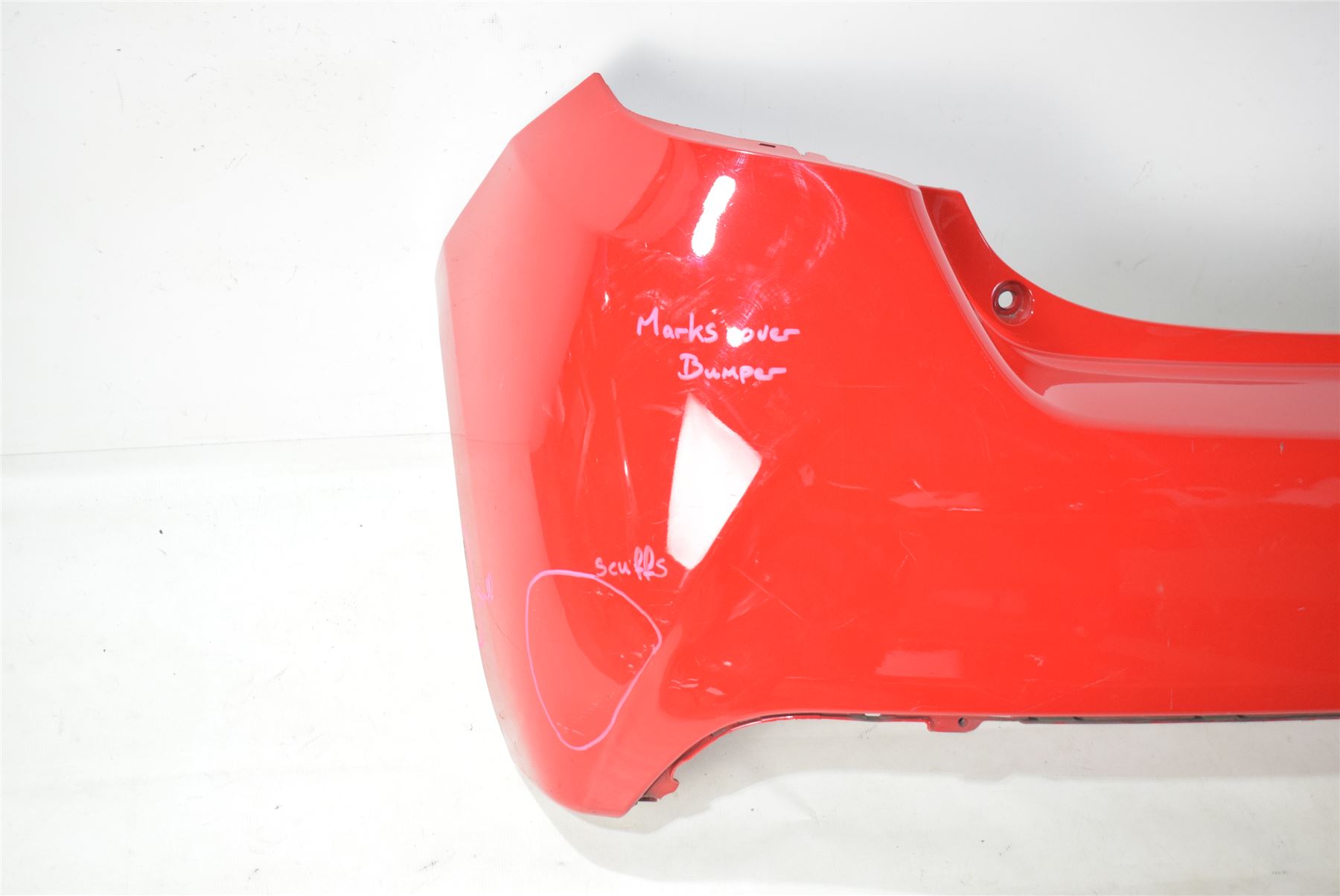 GENUINE TOYOTA YARIS REAR BUMPER in RED 20142017 p/n 521590D520