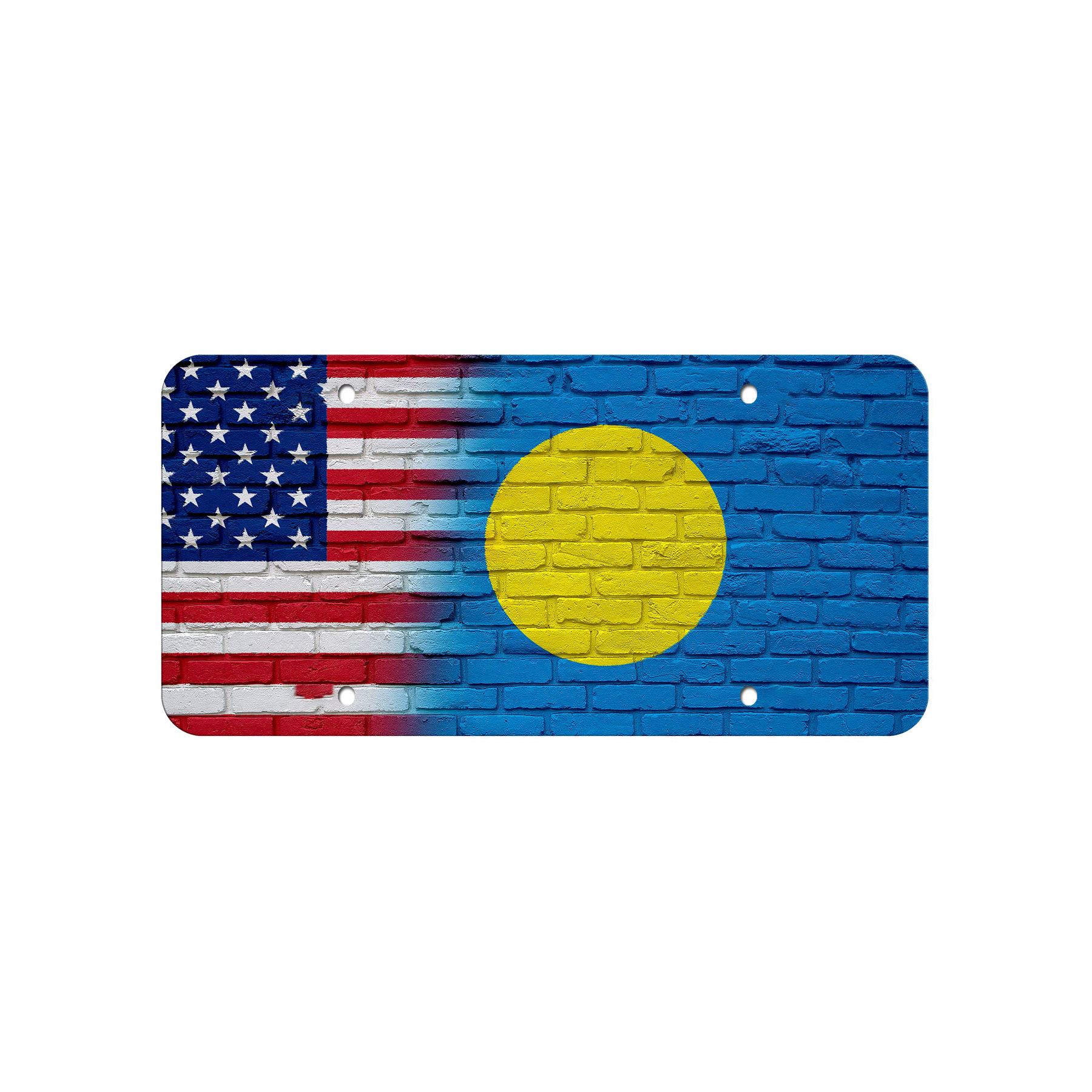 High Grade Aluminum License Plate - Flag of Palau (Palauan) - Many Options - Picture 3 of 10