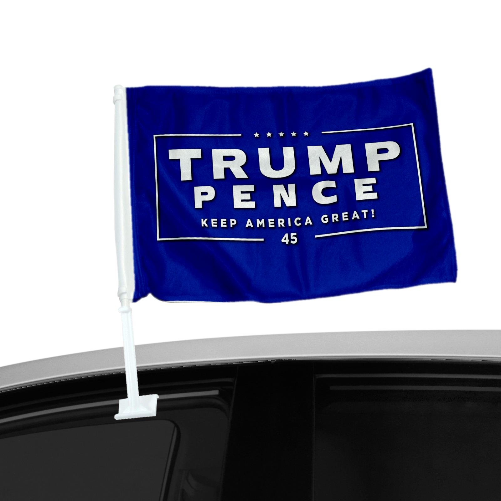 Double Sided Car Flag - Trump President 2020 - Many Options - Picture 2 of 6