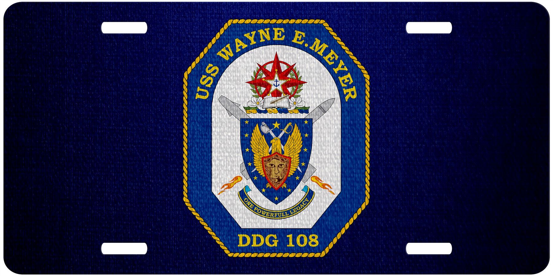 High Grade Aluminum License Plate - US Navy Divisions - Many Options - Picture 30 of 31