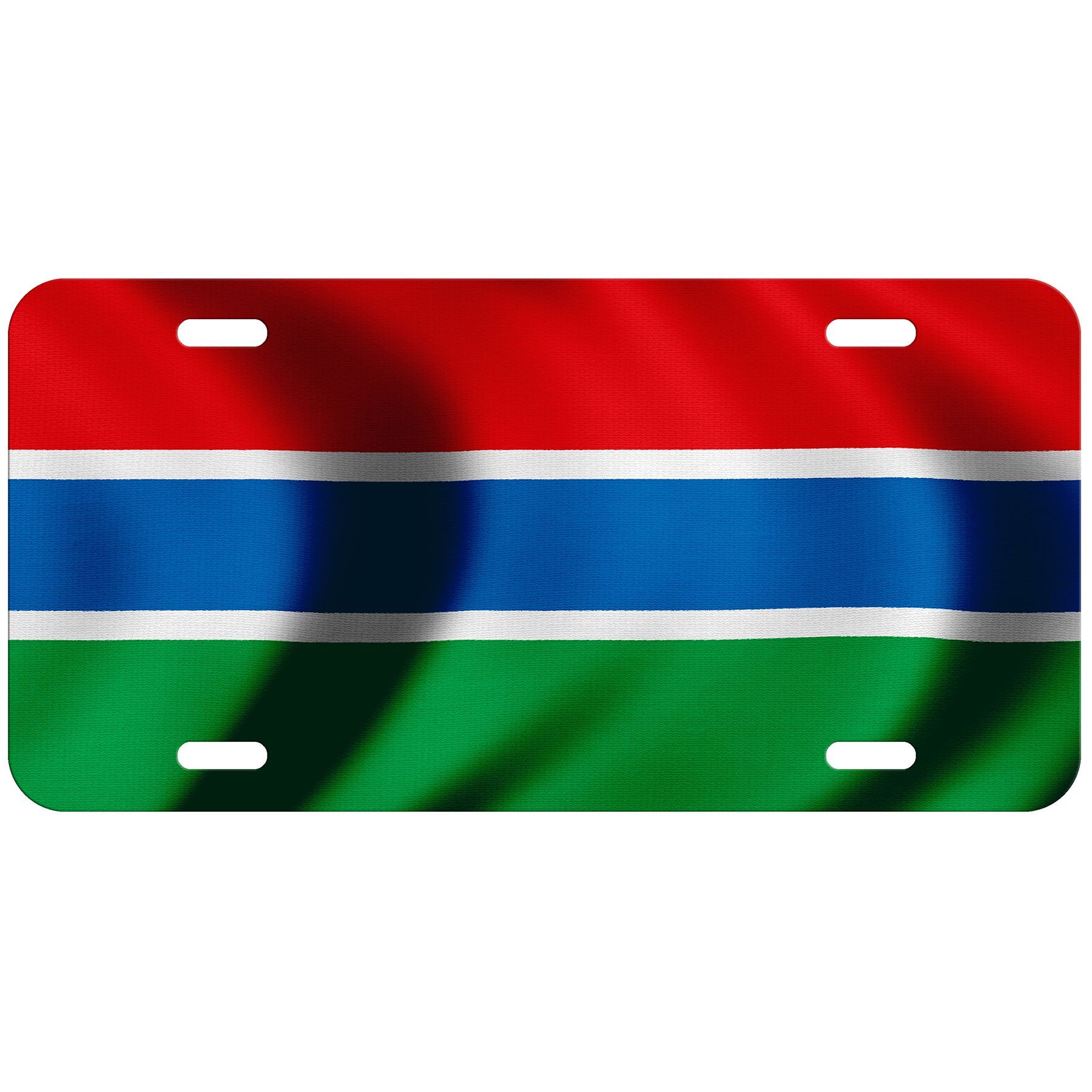 Hochwertiges Aluminium Nummernschild - Flagge von Gambia (Gambisch) - viele Optionen - Bild 7 von 10