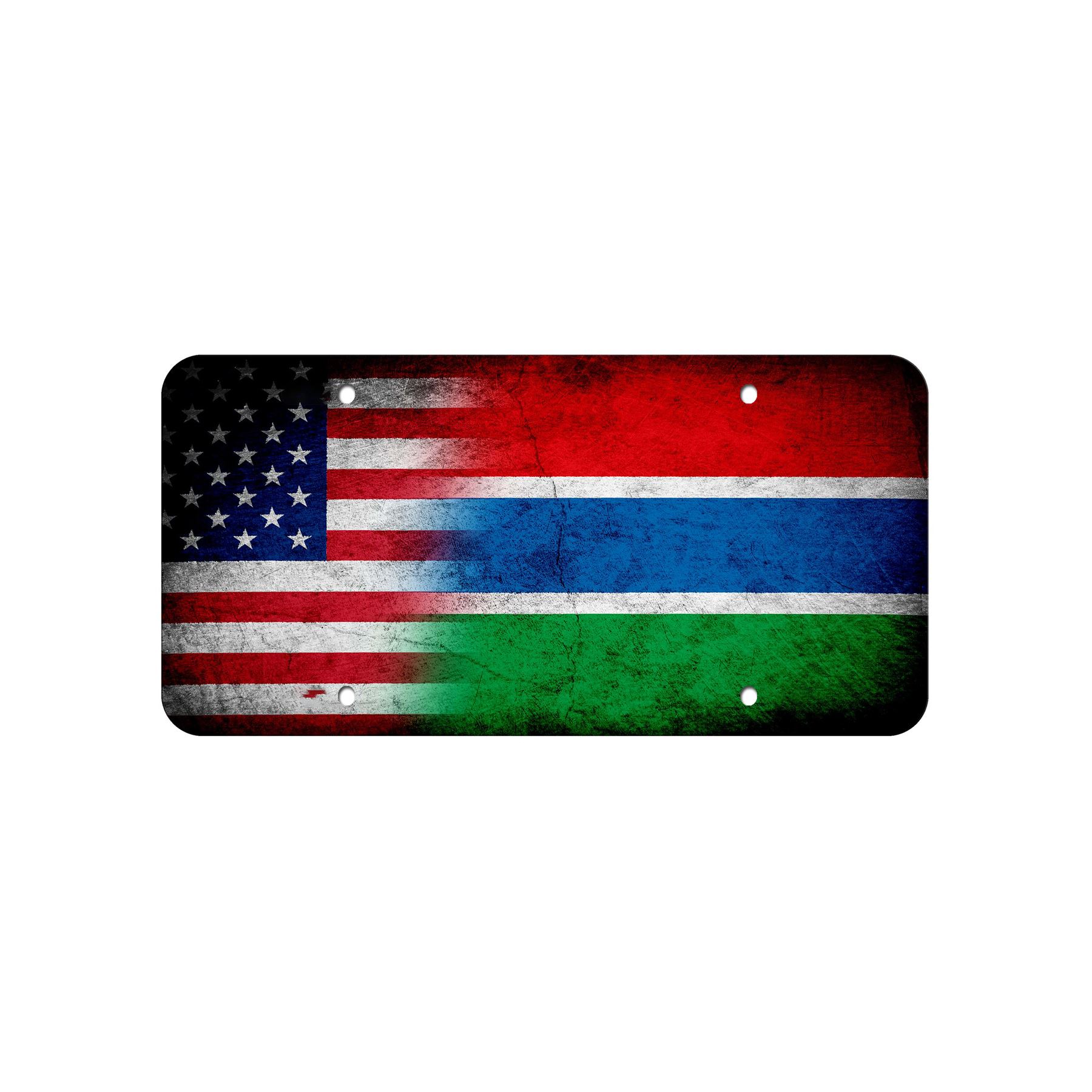 Hochwertiges Aluminium Nummernschild - Flagge von Gambia (Gambisch) - viele Optionen - Bild 5 von 10