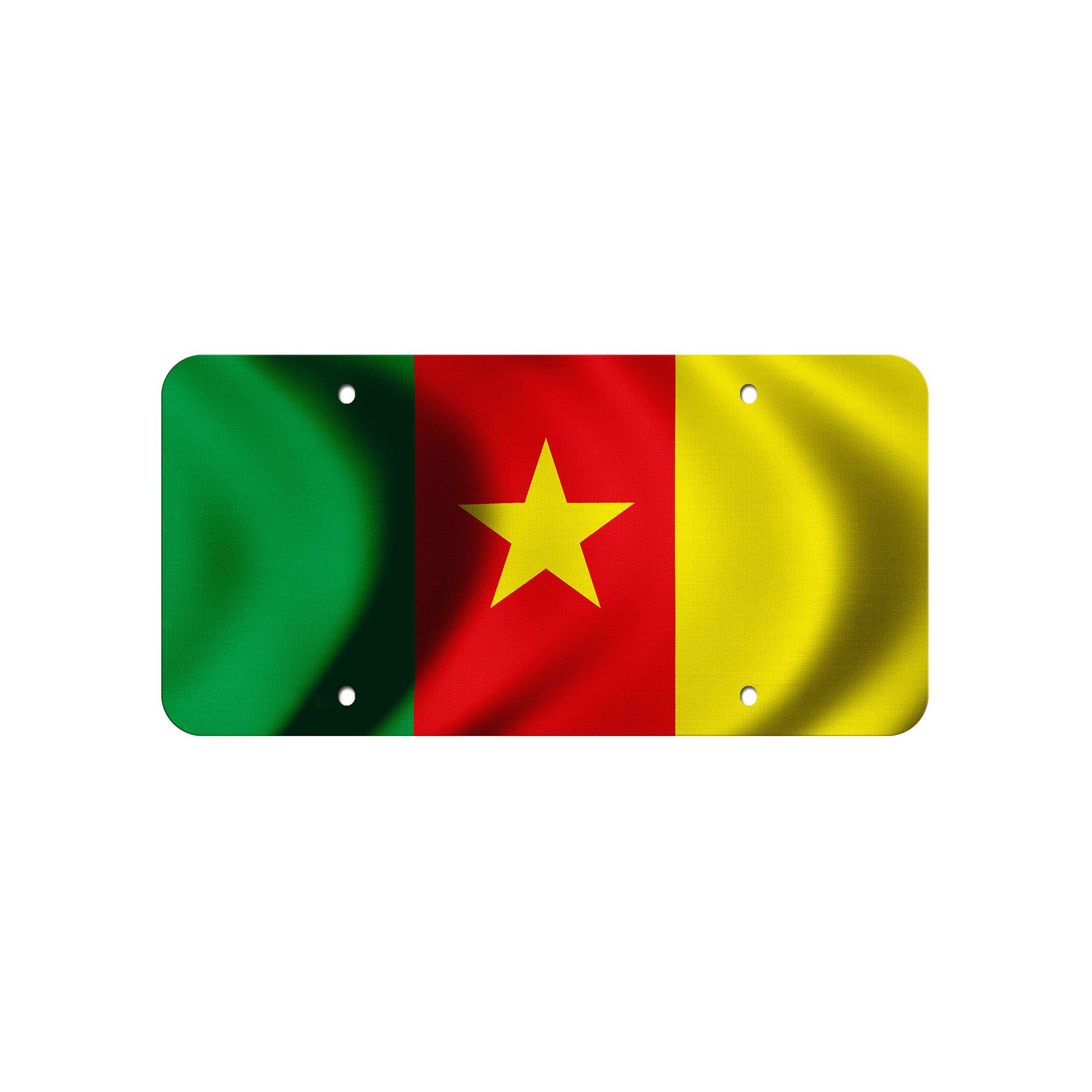 Aluminium Nummernschild - Flagge von Kamerun (Kamerun) - viele Optionen - Bild 7 von 10