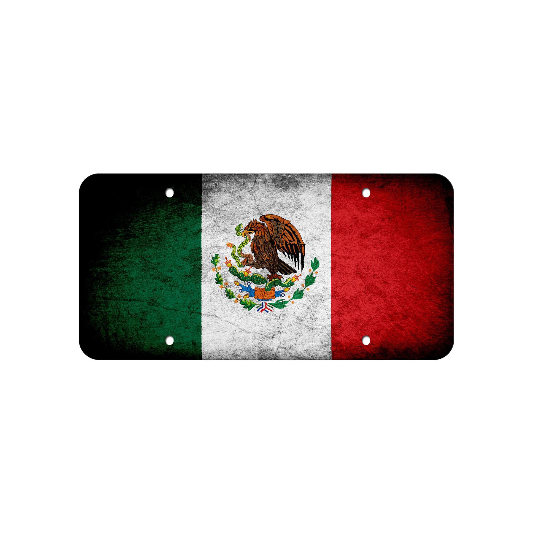 High Grade Aluminum License Plate - Flag of Mexico (Mexican) - Many Options - Picture 4 of 10