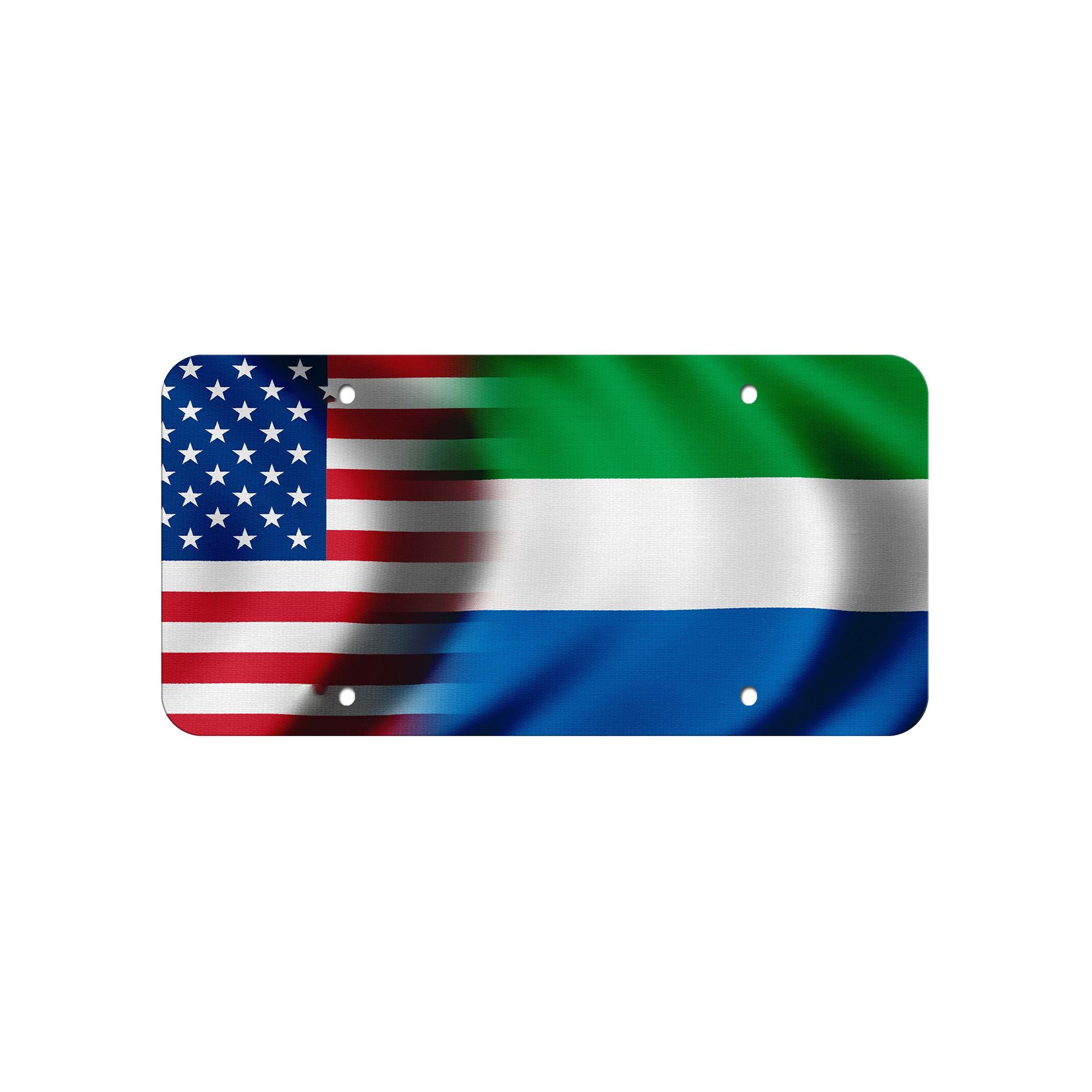 Aluminum License Plate - Flag of Sierra Leone (Leonean) - Many Options - Picture 8 of 10