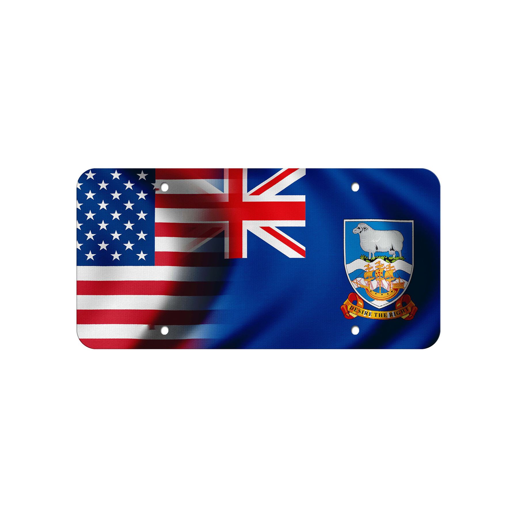 High Grade Aluminum License Plate - Flag of Falkland Islands - Many Options - Picture 8 of 10