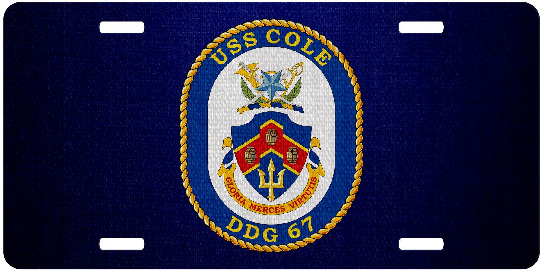 High Grade Aluminum License Plate - US Navy Divisions - Many Options - Picture 7 of 31