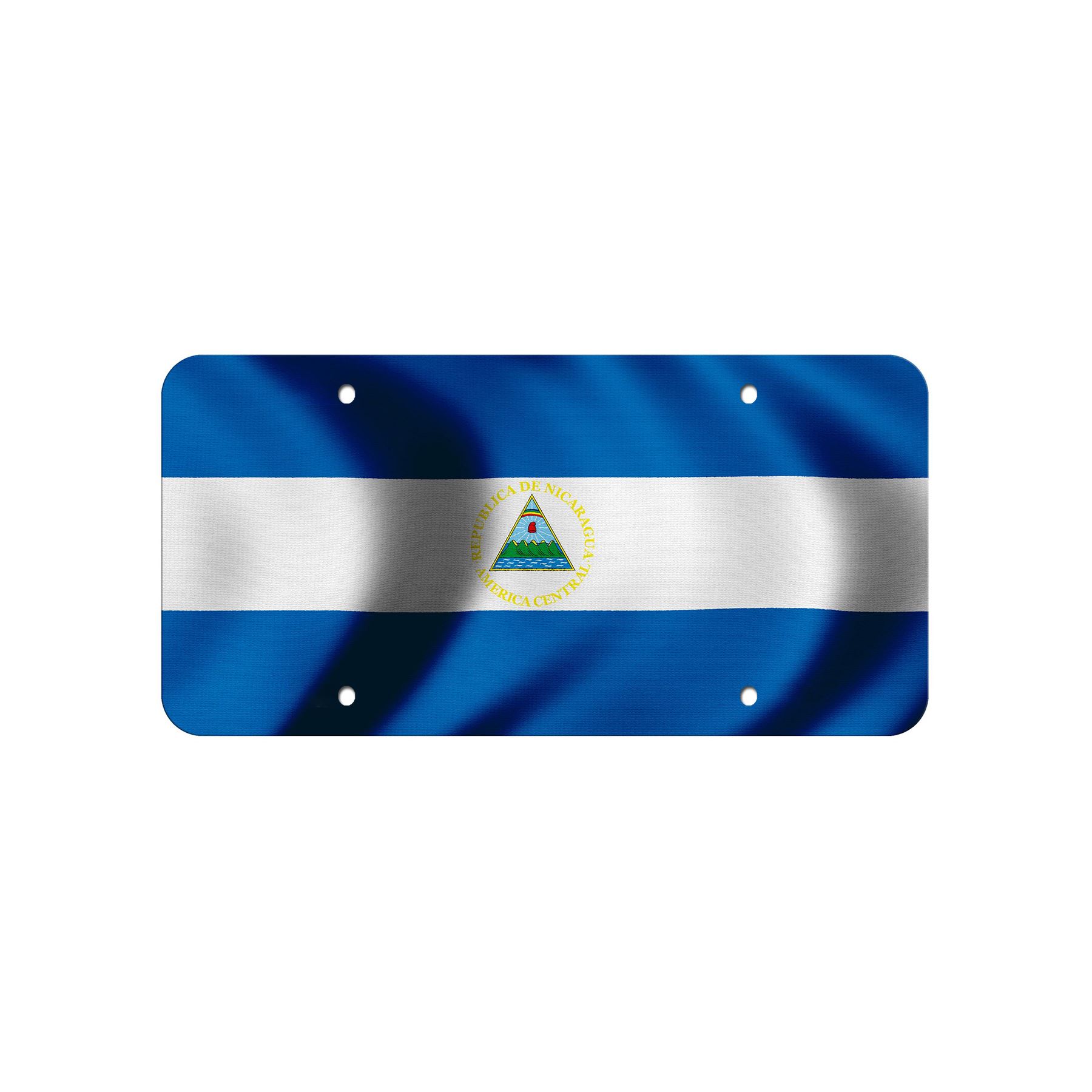 Aluminum License Plate - Flag of Nicaragua (Nicaraguan) - Many Options - Picture 7 of 10