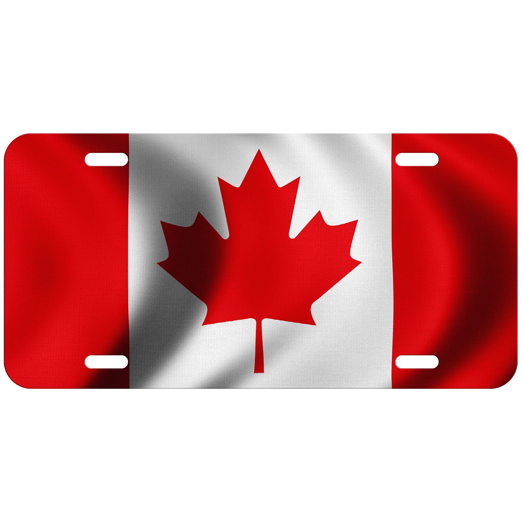 Hochwertiges Aluminium-Nummernschild - Flagge von Kanada (Kanadisch) - viele Optionen - Bild 7 von 10