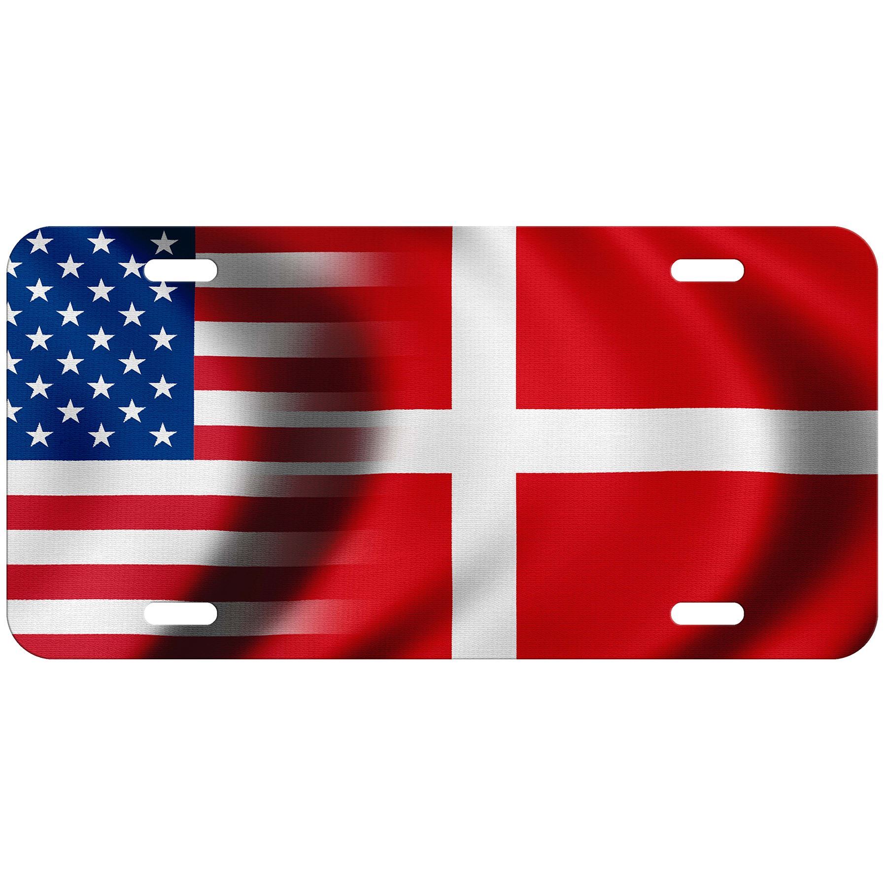 High Grade Aluminum License Plate - Flag of Denmark (Dane) - Many Options - Picture 8 of 10
