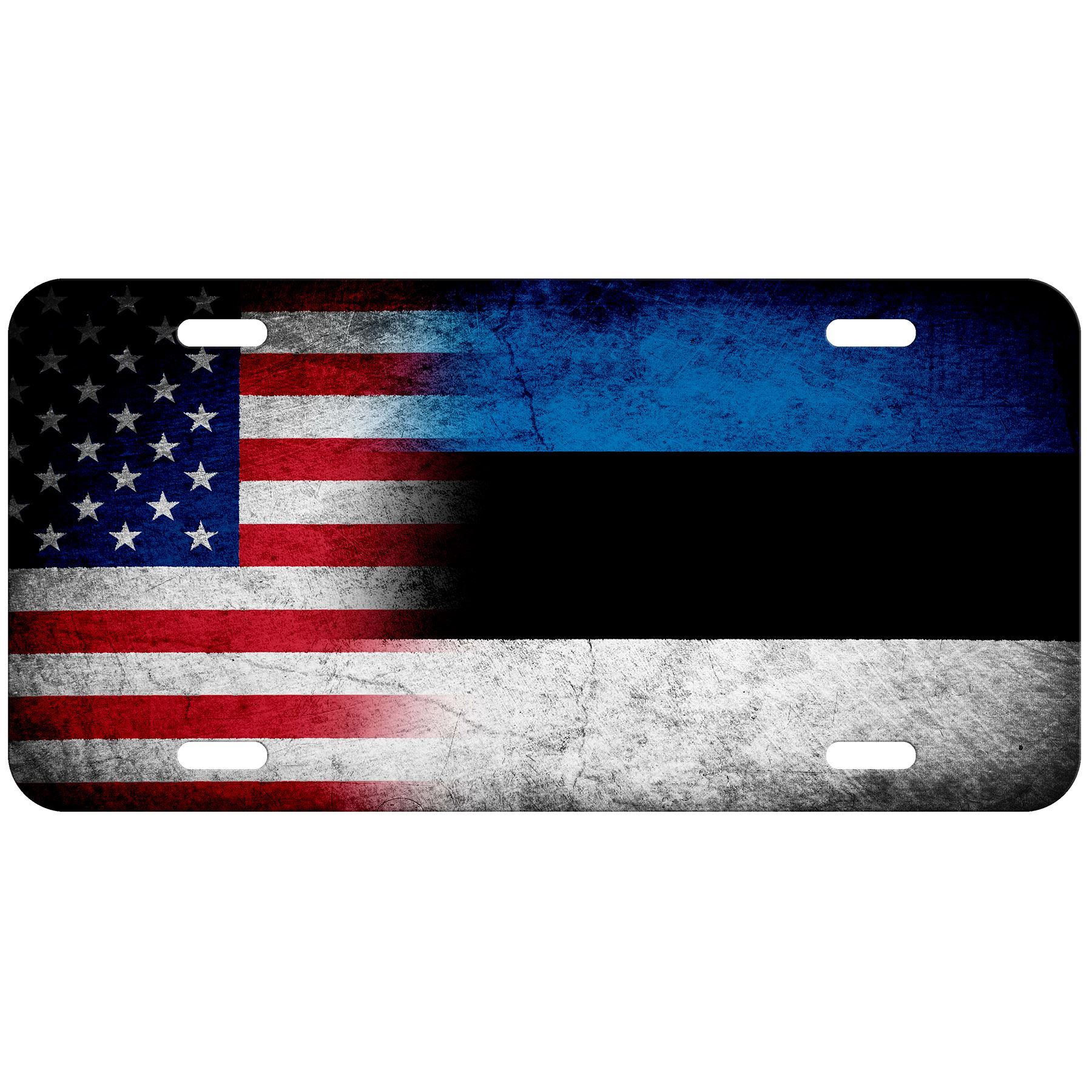 Placa de licencia de aluminio de alta calidad - bandera de Estonia (estonia) - muchas opciones - Imagen 5 de 10